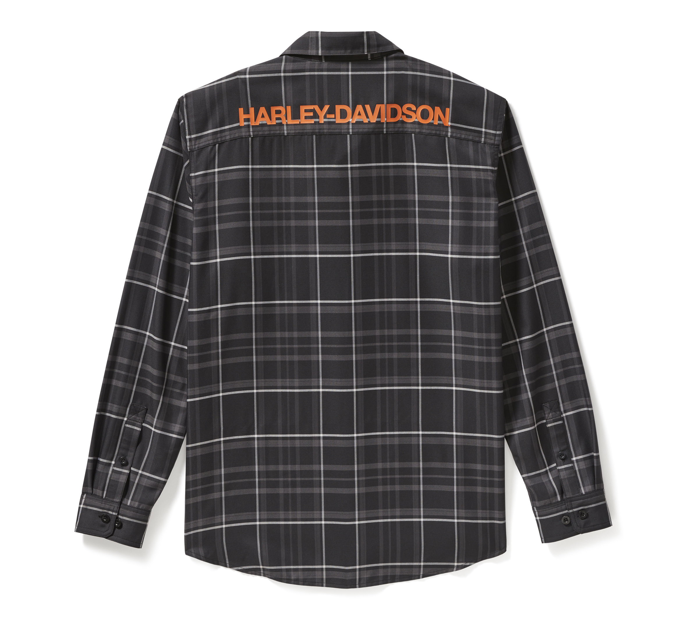 Men's H-D TECH Coolmax Long Sleeve Plaid Shirt | Harley-Davidson USA