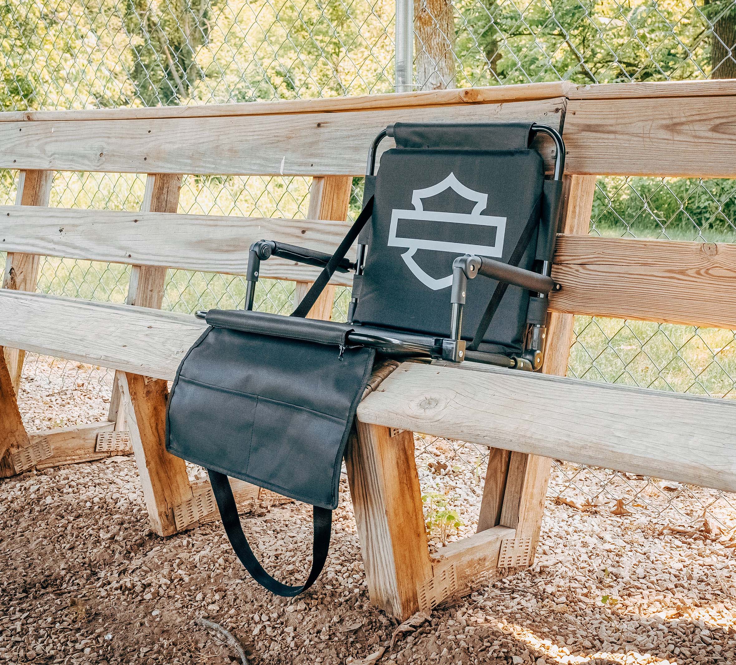 H-D Open Bar & Shield Stadium Seat