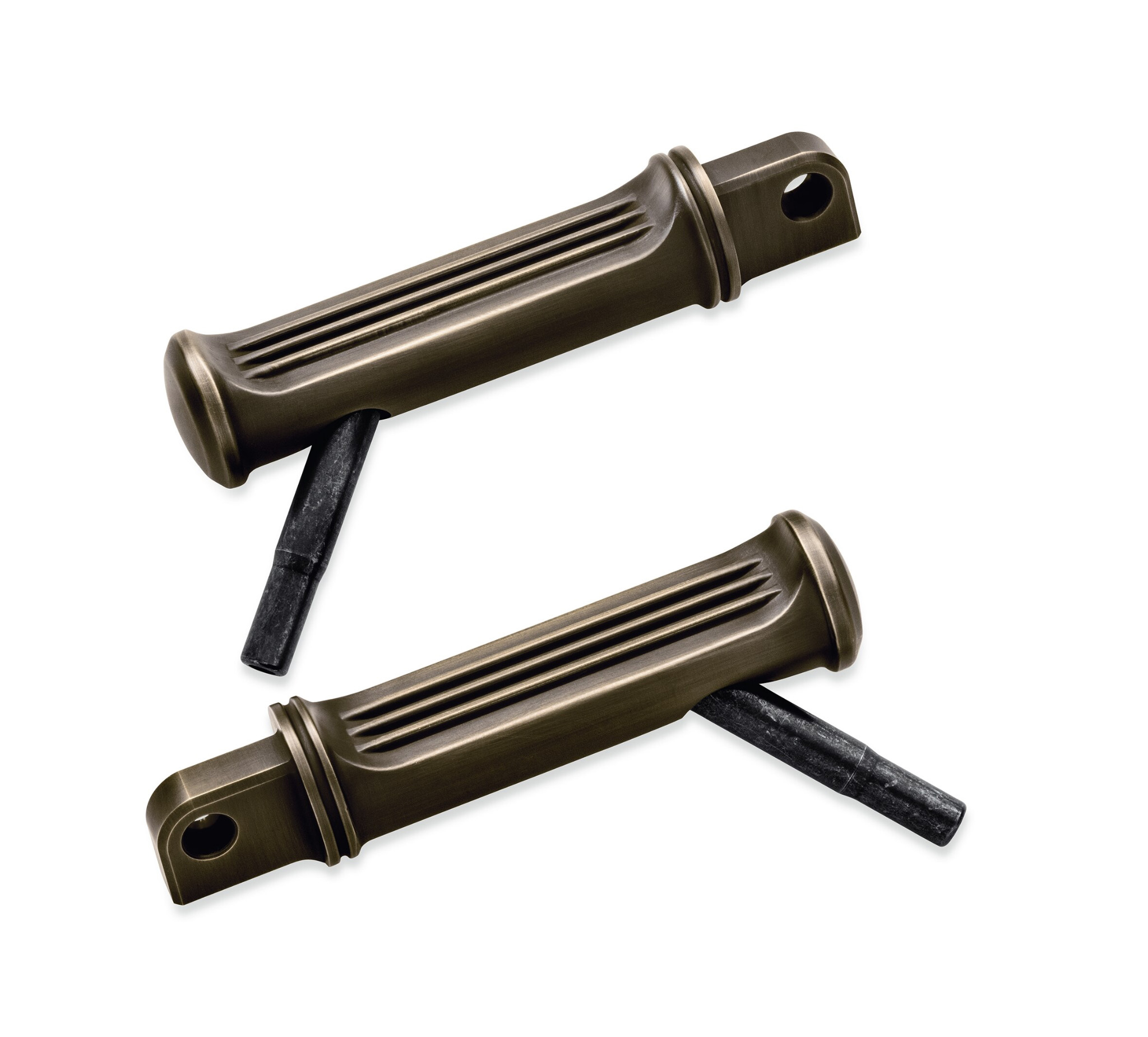 Brass Footpegs with Styled Wear Peg - Forward Controls