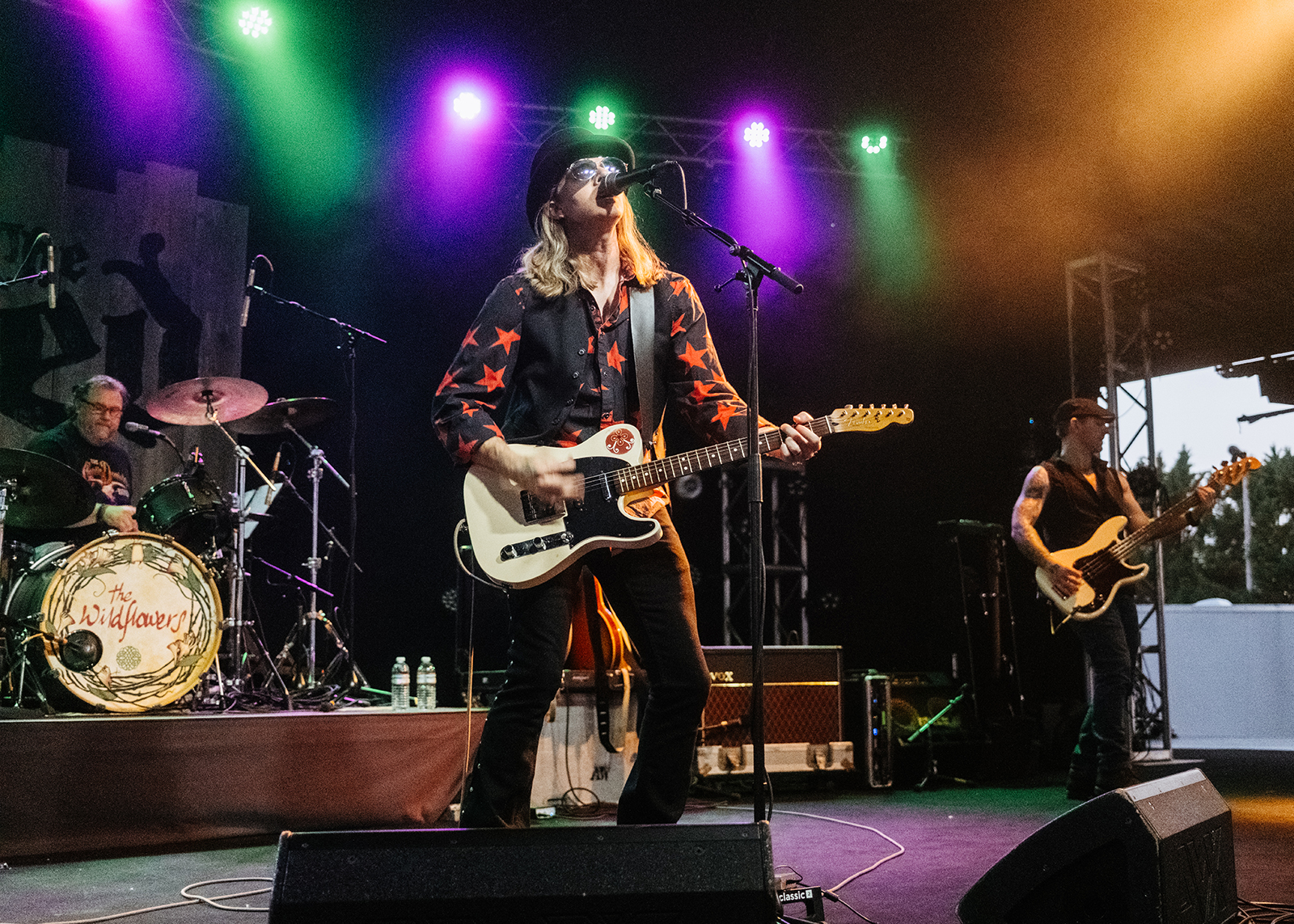 Tom Petty cover band The Wildflowers performing at the after party.