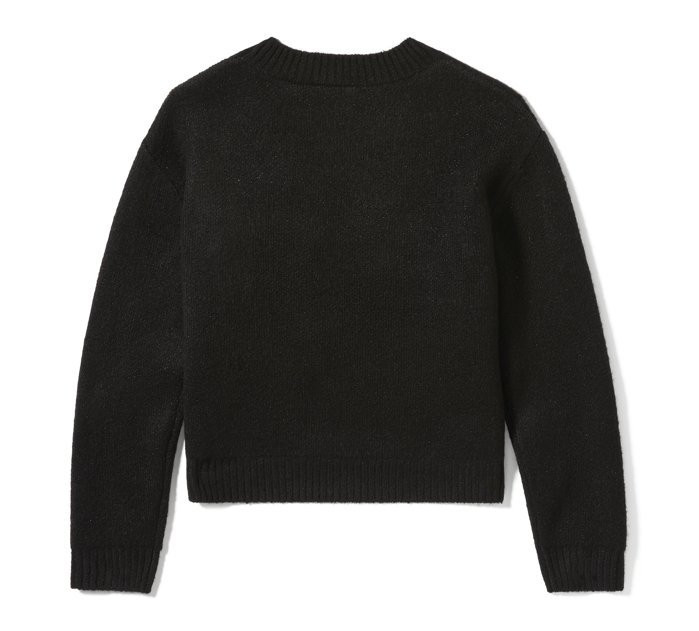 Women's Metallic Script Intarsia Sweater