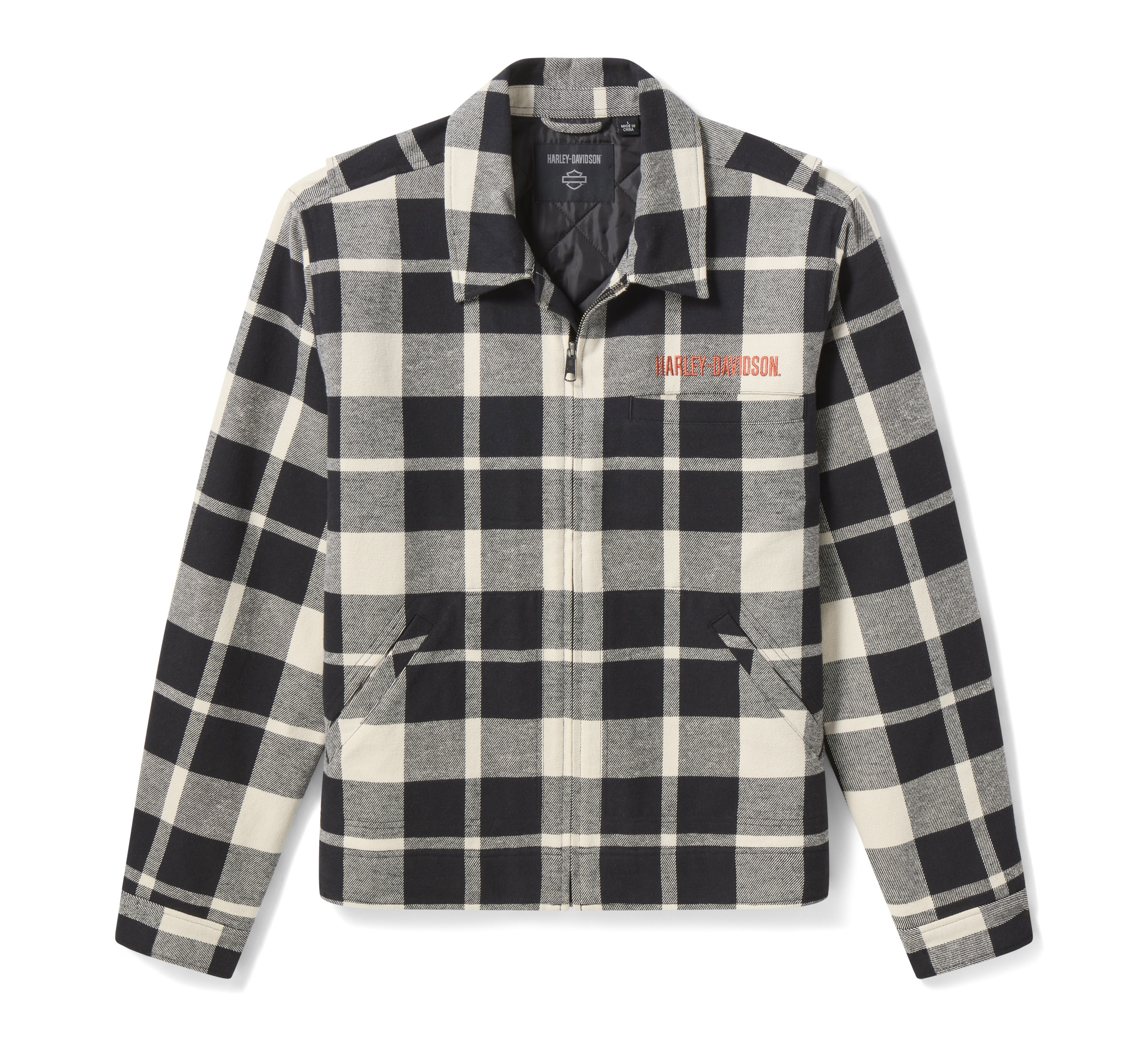 Harley-Davidson チェック柄シャツジャケット Men's H-D American Classic Zip Front Shirt Jacket | Harley