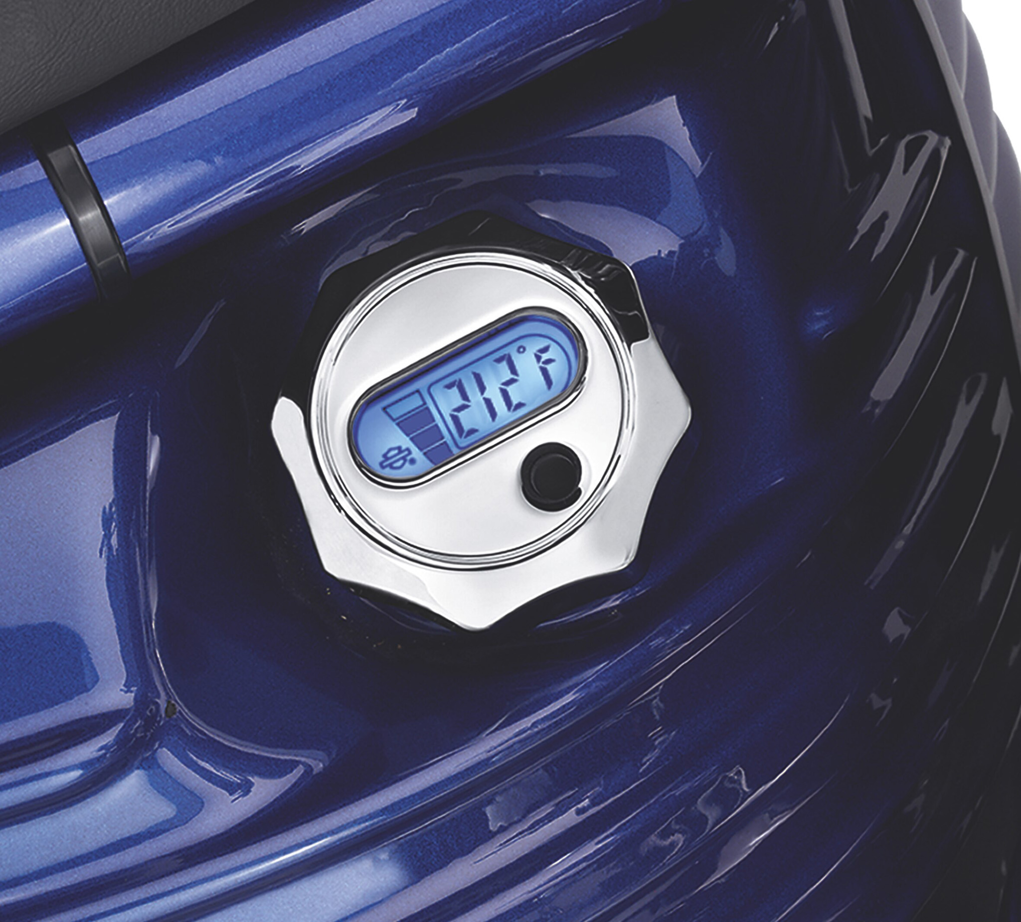 Oil Level and Temperature Dipstick with Lighted LCD Readout