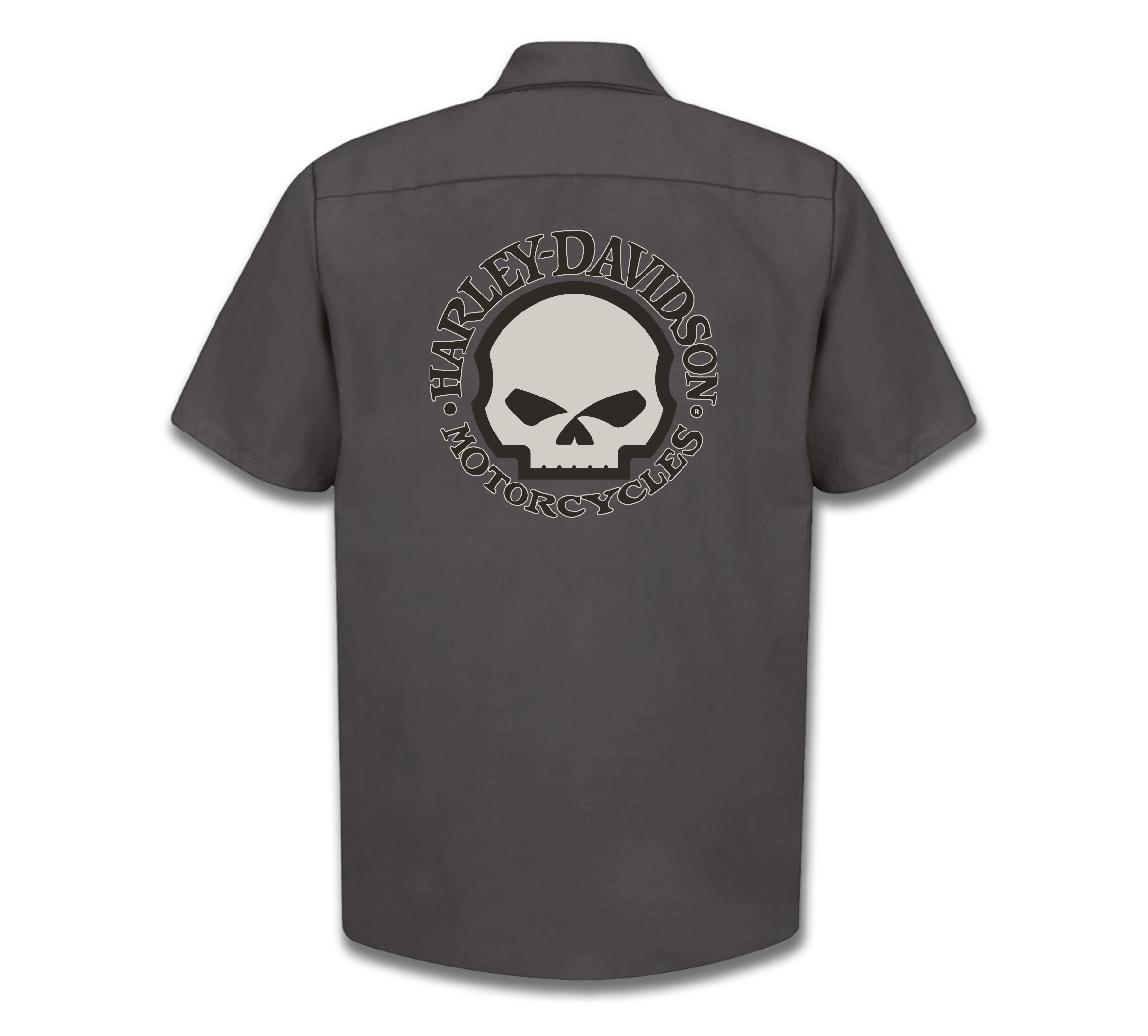 Men's Willie G. Skull Woven Work Shirt