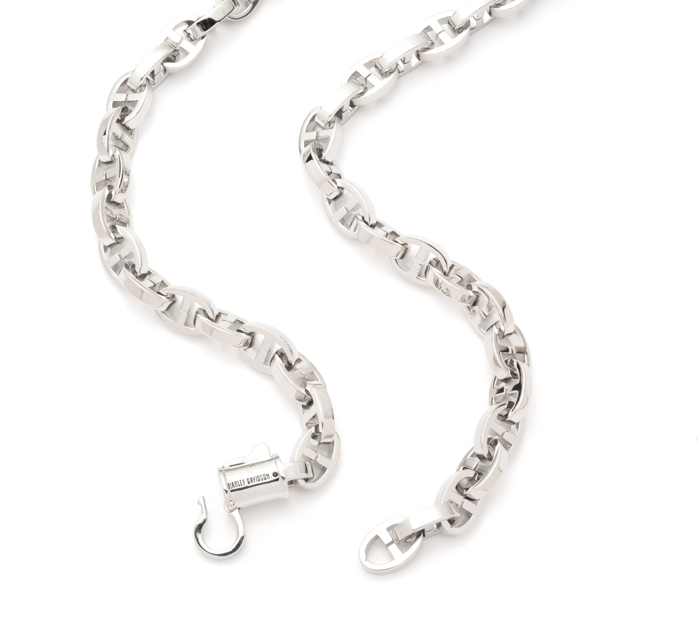 Men's 24" Bar & Shield Mariner Chain Link Necklace