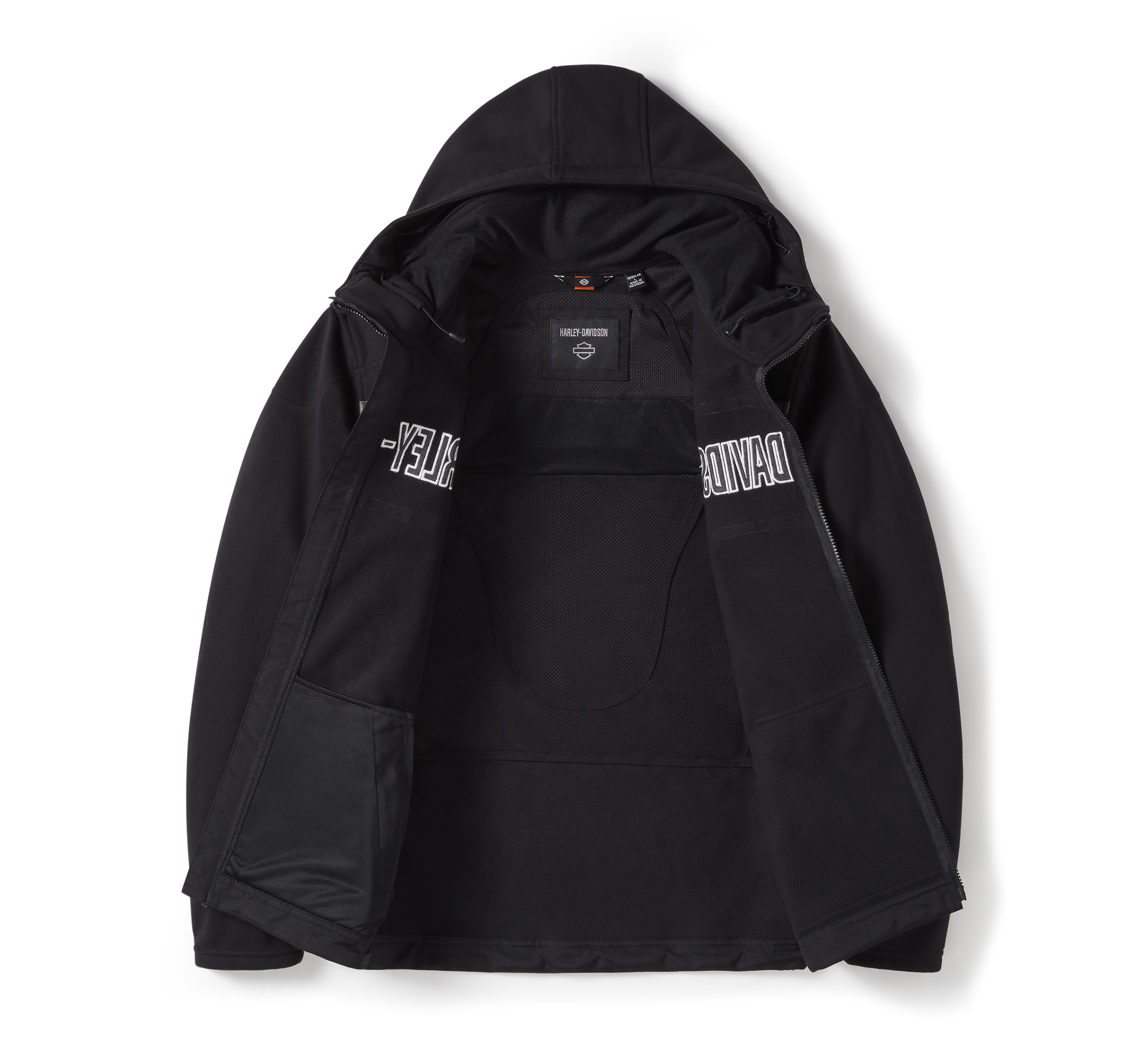 Men's H-D® Trenton Deflector 2.0 Hooded Riding Fleece