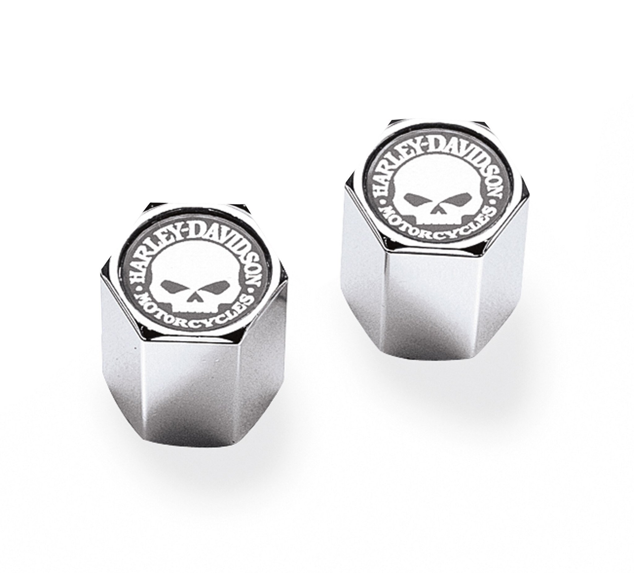 Skull Chrome-Plated ABS Valve Stem Caps