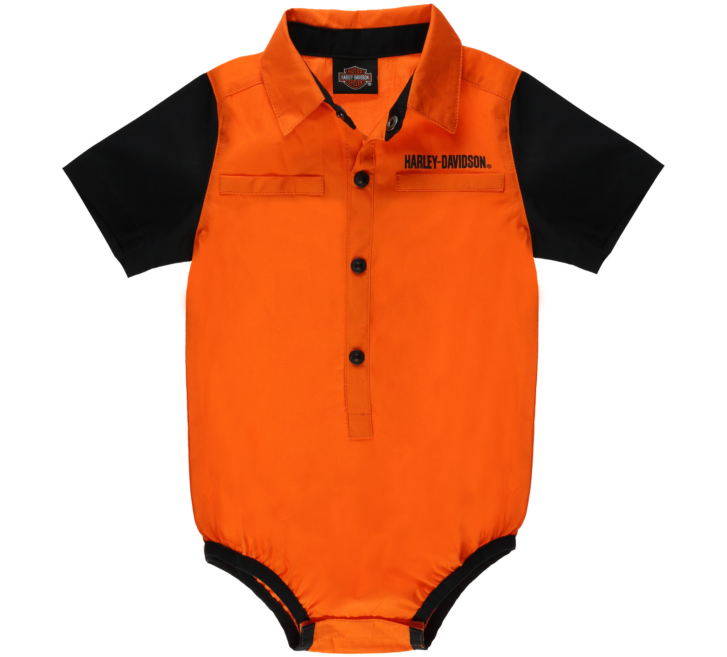 Infant Boys Short Sleeve Brushed Poplin