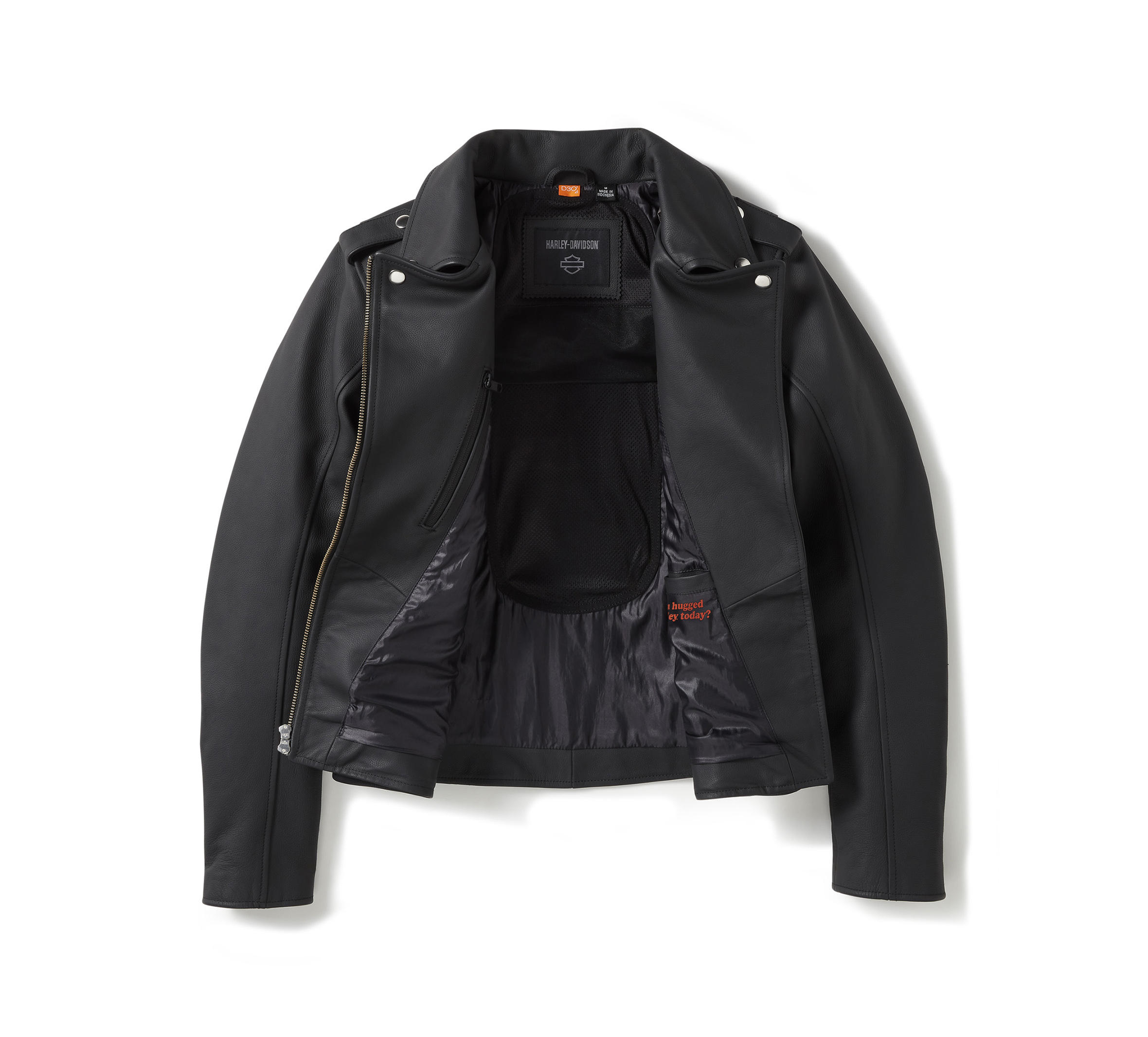 Women's H-D® Rebel Biker Leather Riding Jacket
