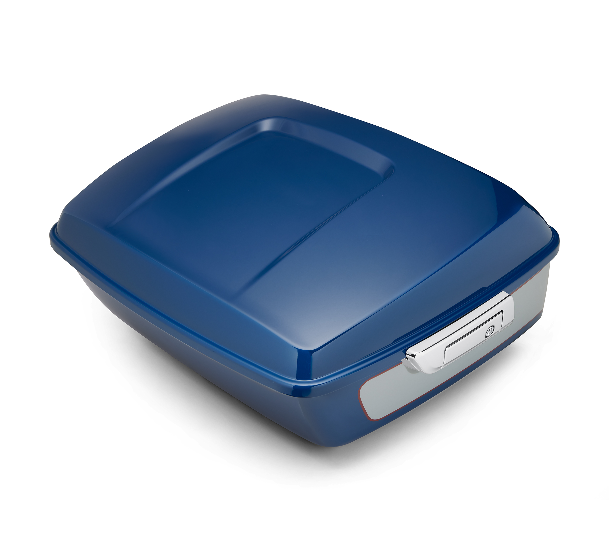 Color-Matched Chopped Tour-Pak Luggage - Bright Billiard Blue/Billiard Gray