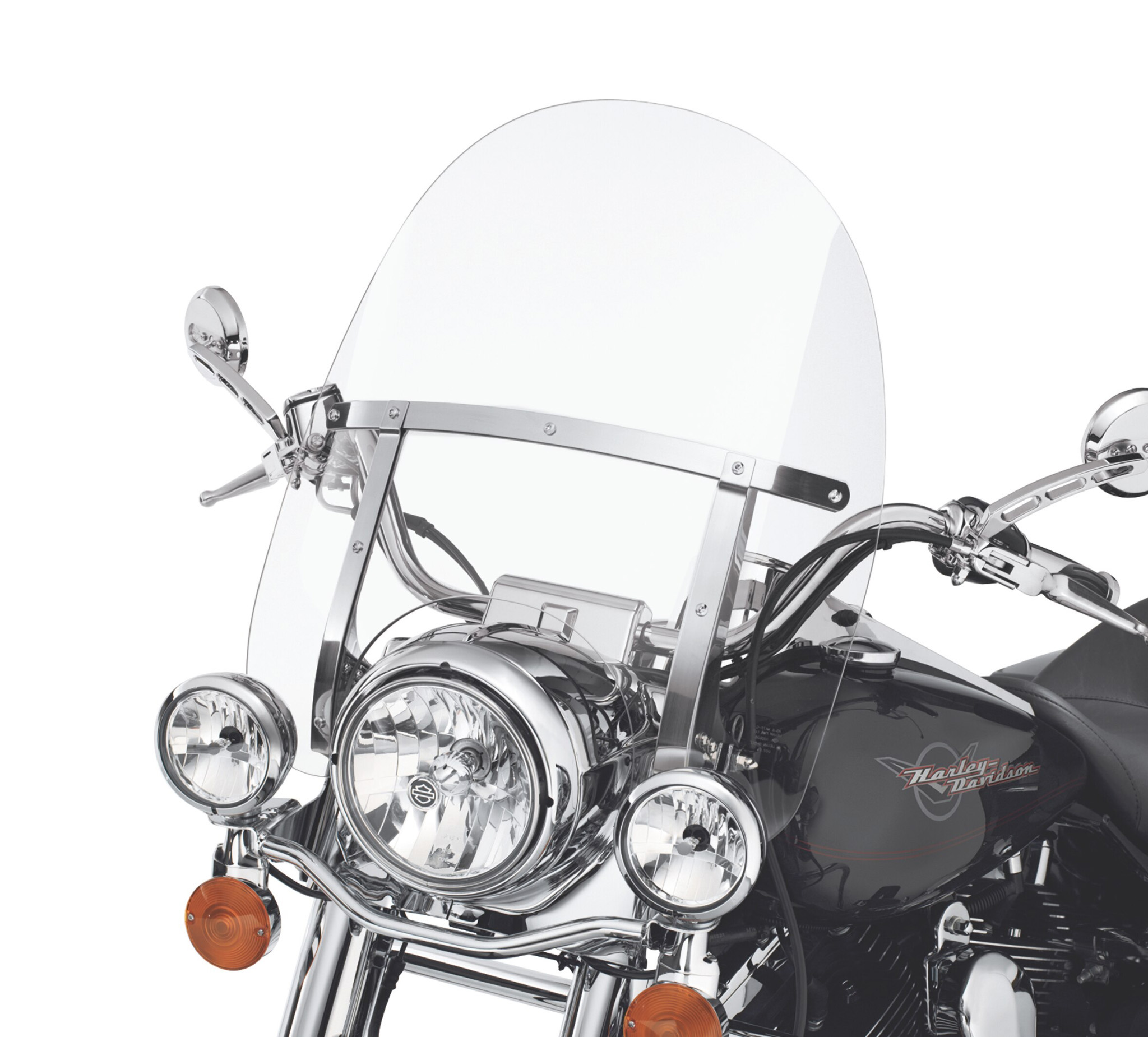 Road King H-D Detachables Windshield - 18 in. Clear