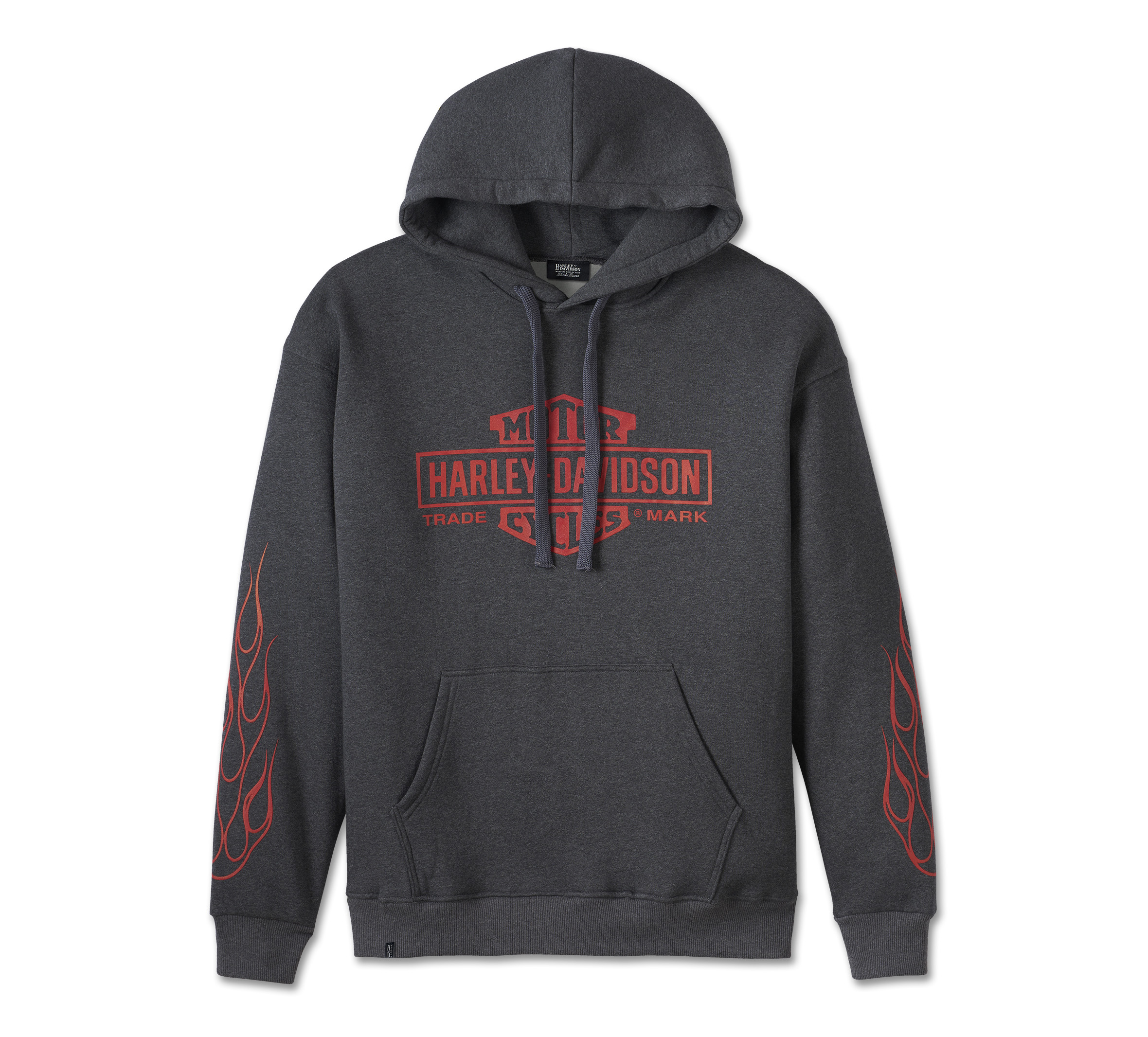 Men's Trademark Bar & Shield Flames Heavyweight Hoodie