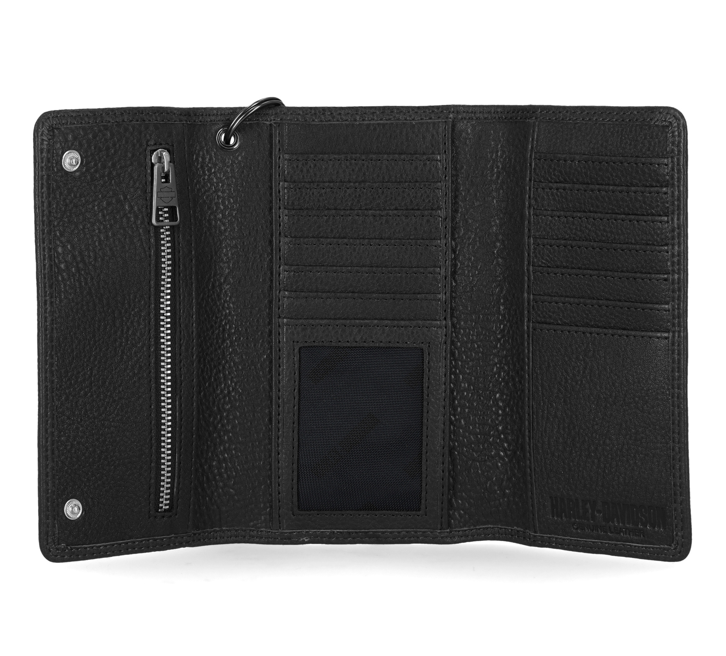 Eagle Trifold Trucker Wallet With Chain