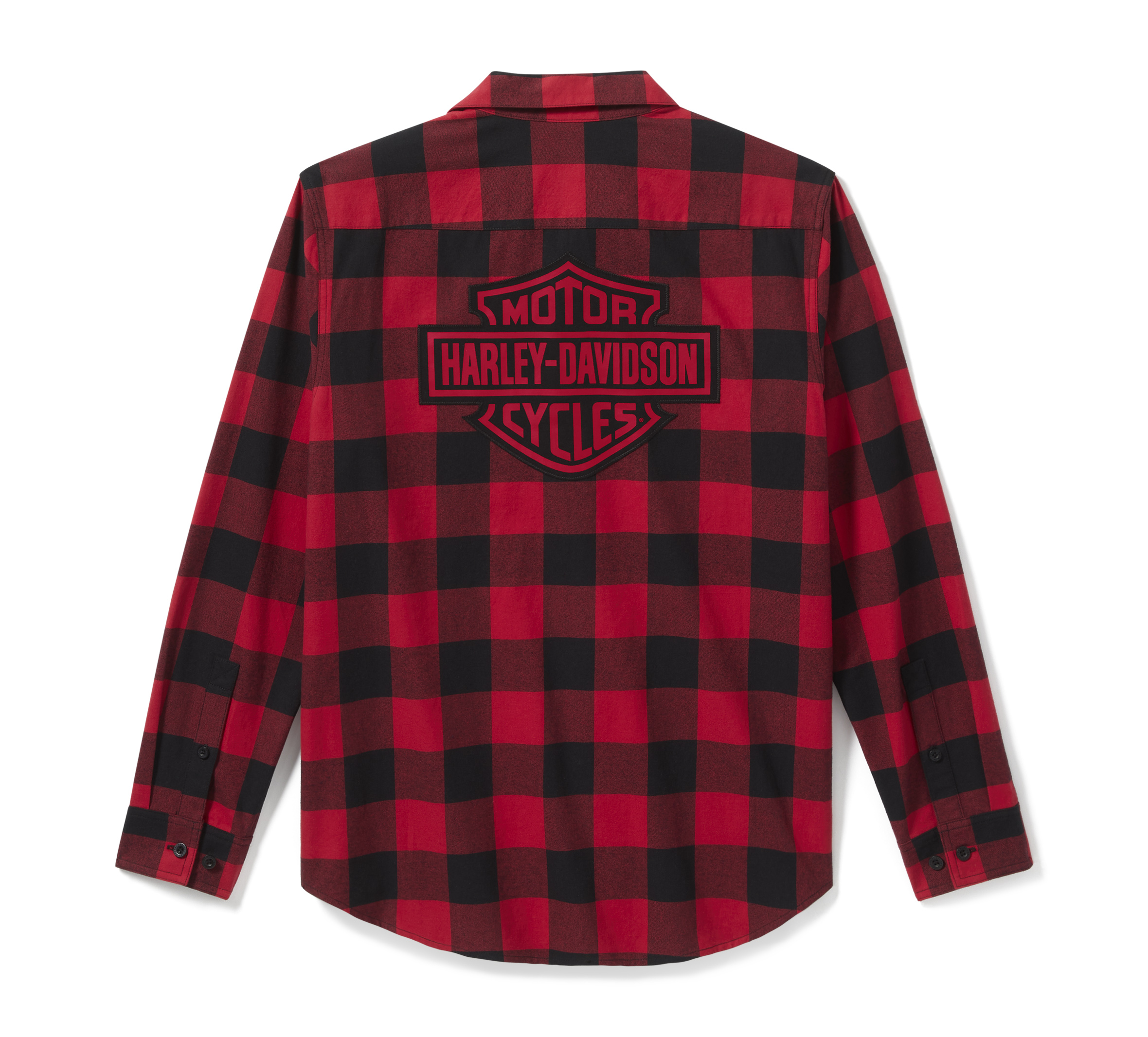 Men's Bar & Shield Buffalo Check Flannel