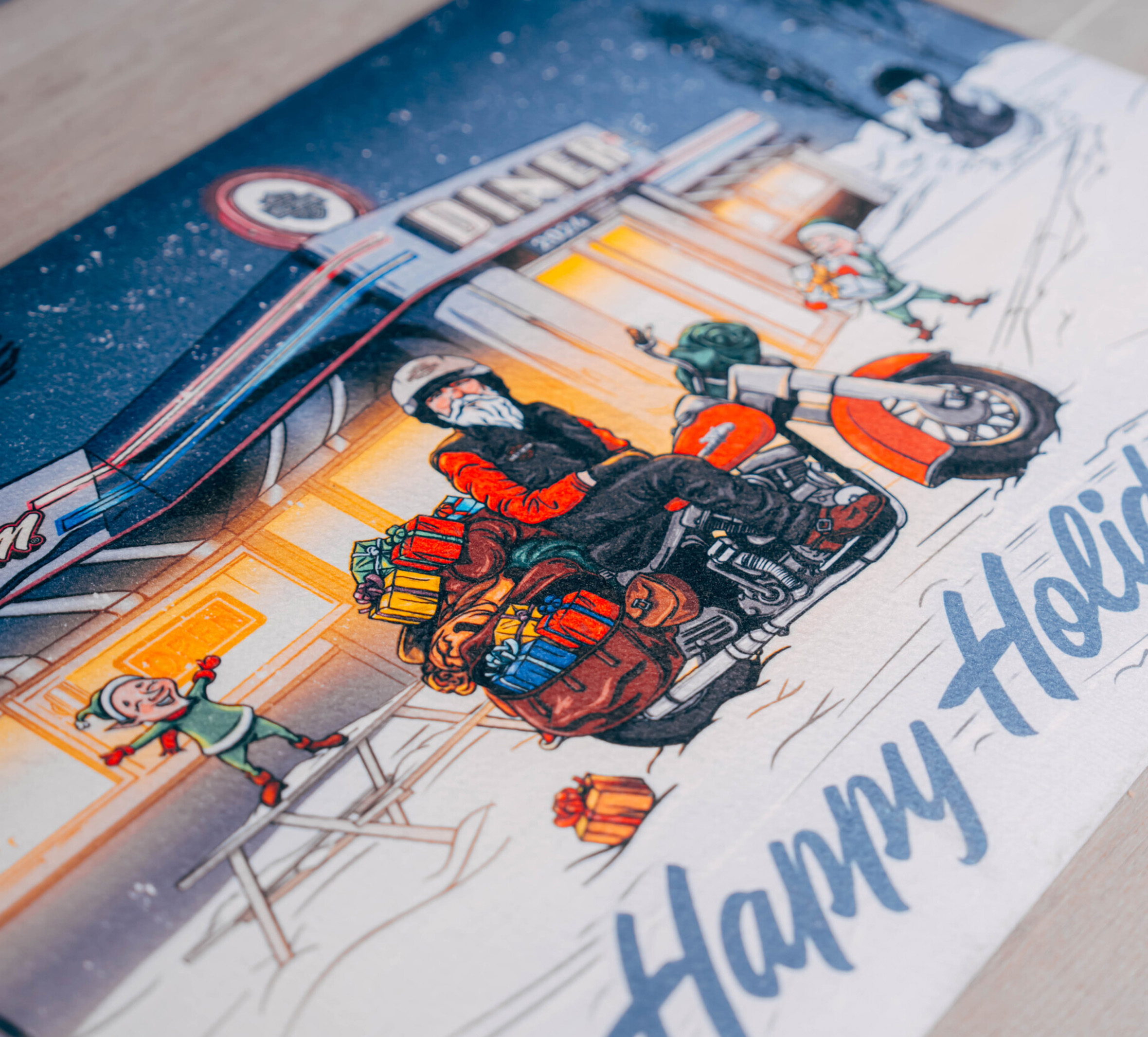 Biker Santa Entry Mat