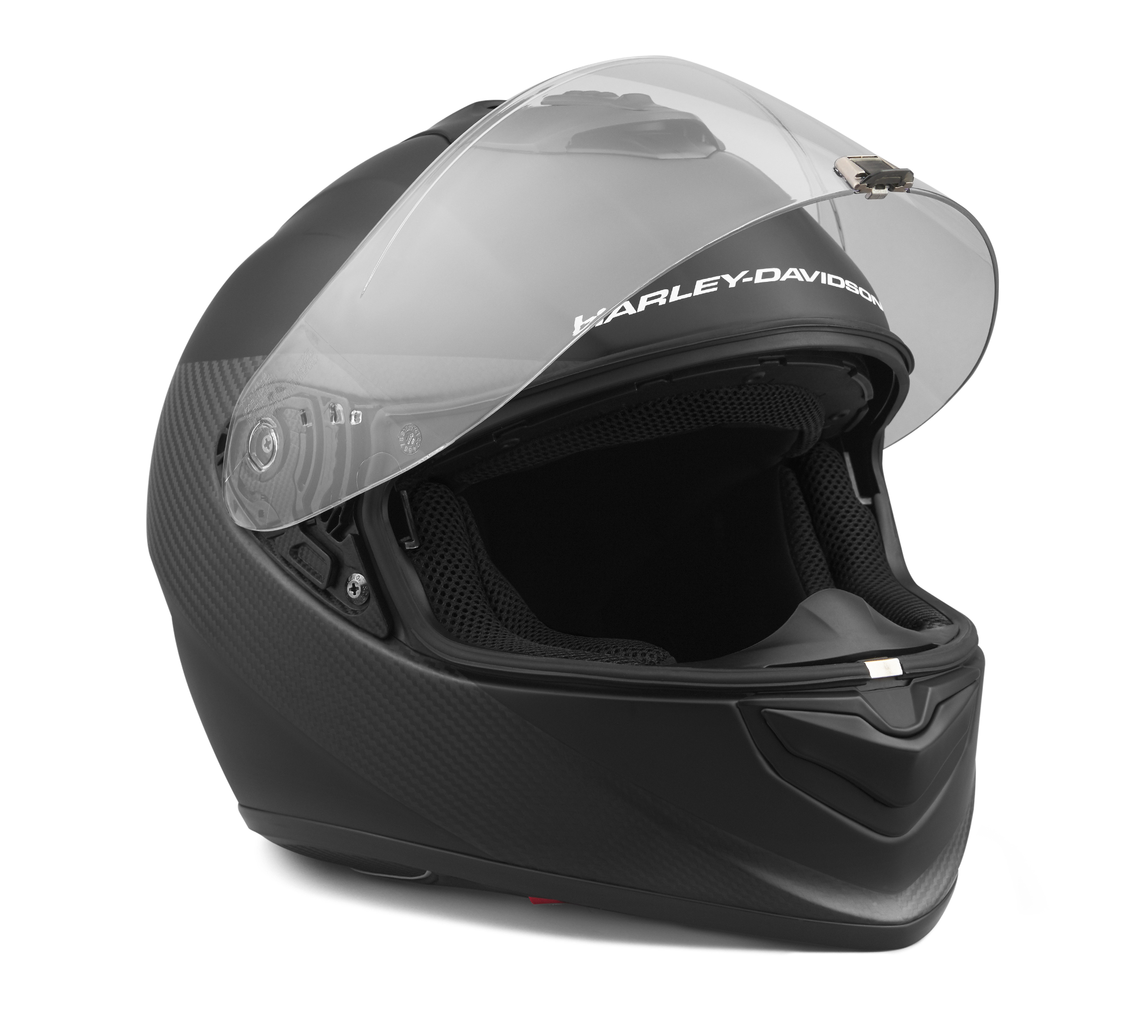 H-D Brawler Carbon Fiber X09 Full Face Sun Shield Helmet