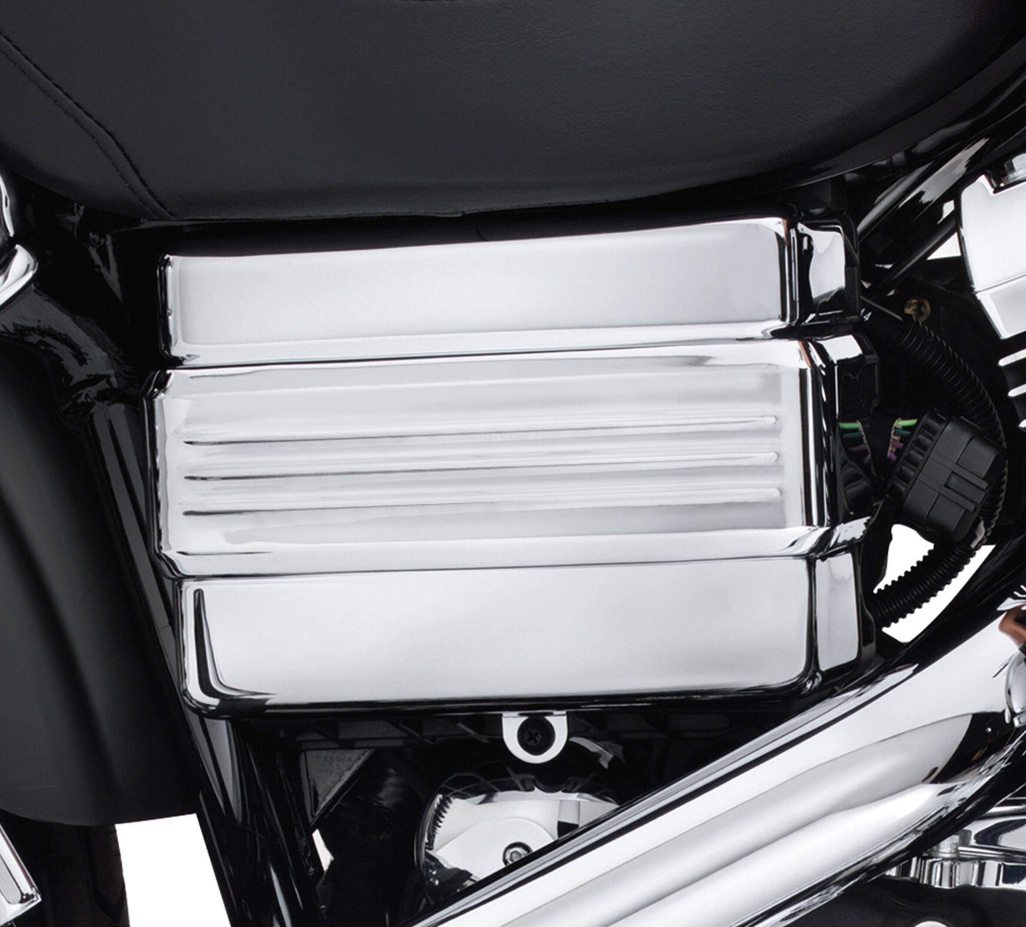 Dyna Chrome Battery Cover