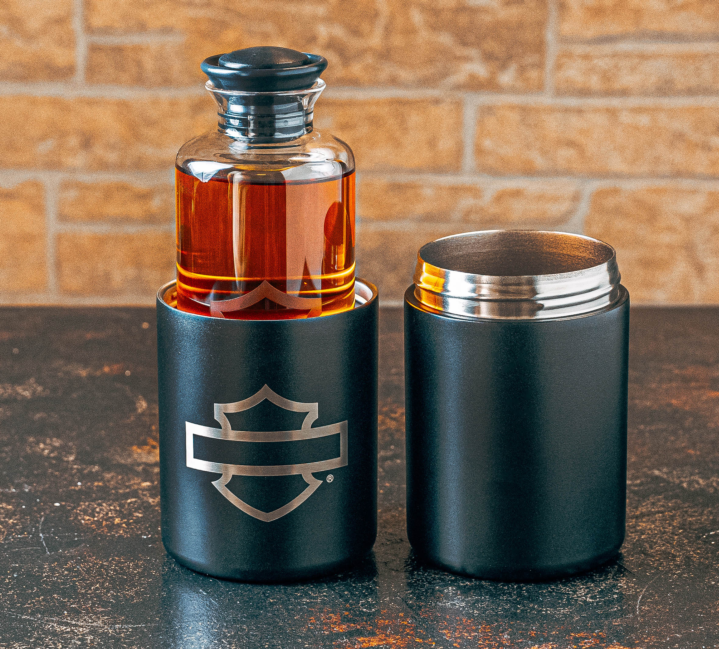 Open Bar & Shield Travel Decanter