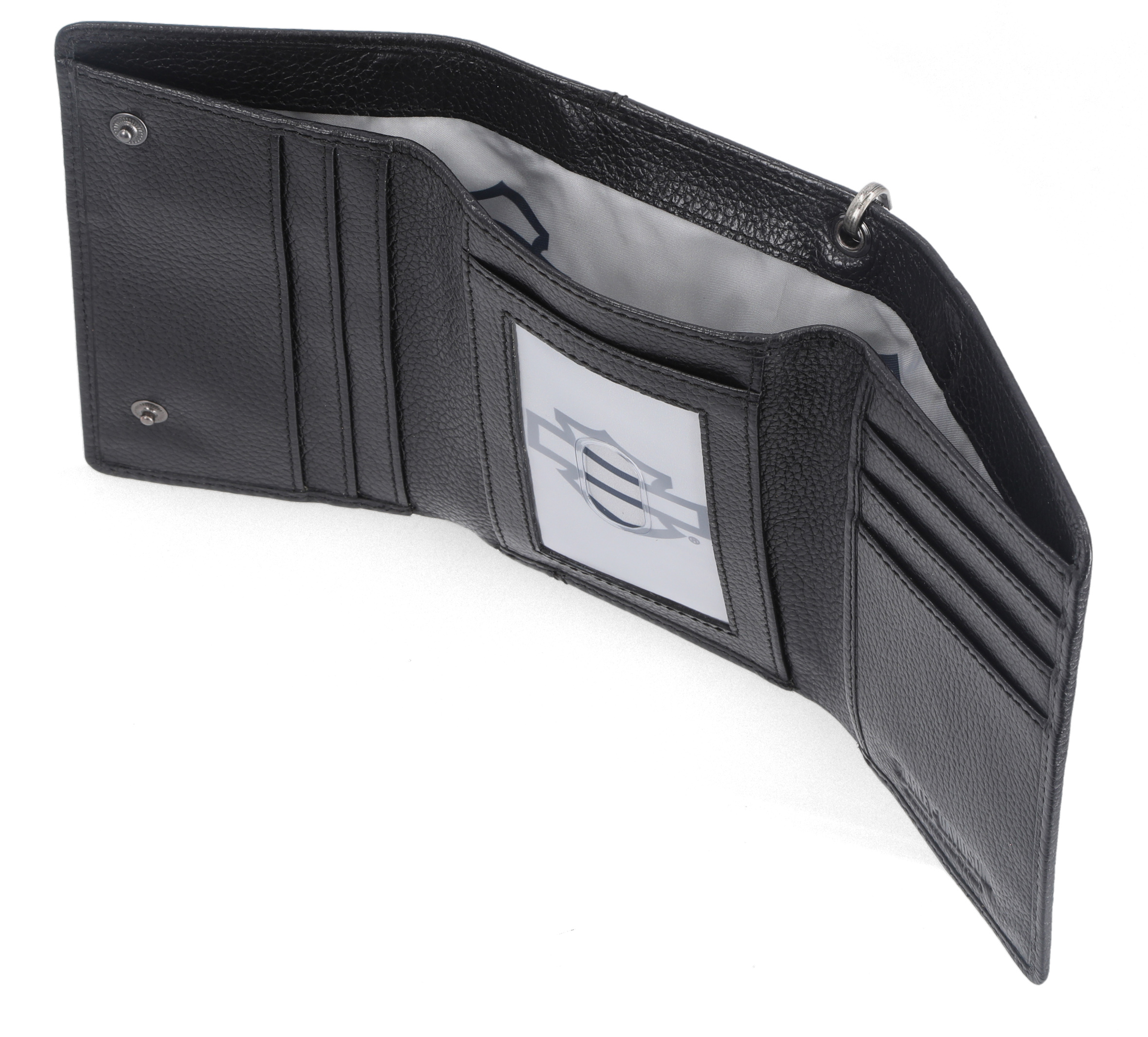Bar & Shield Trifold Wallet With Chain