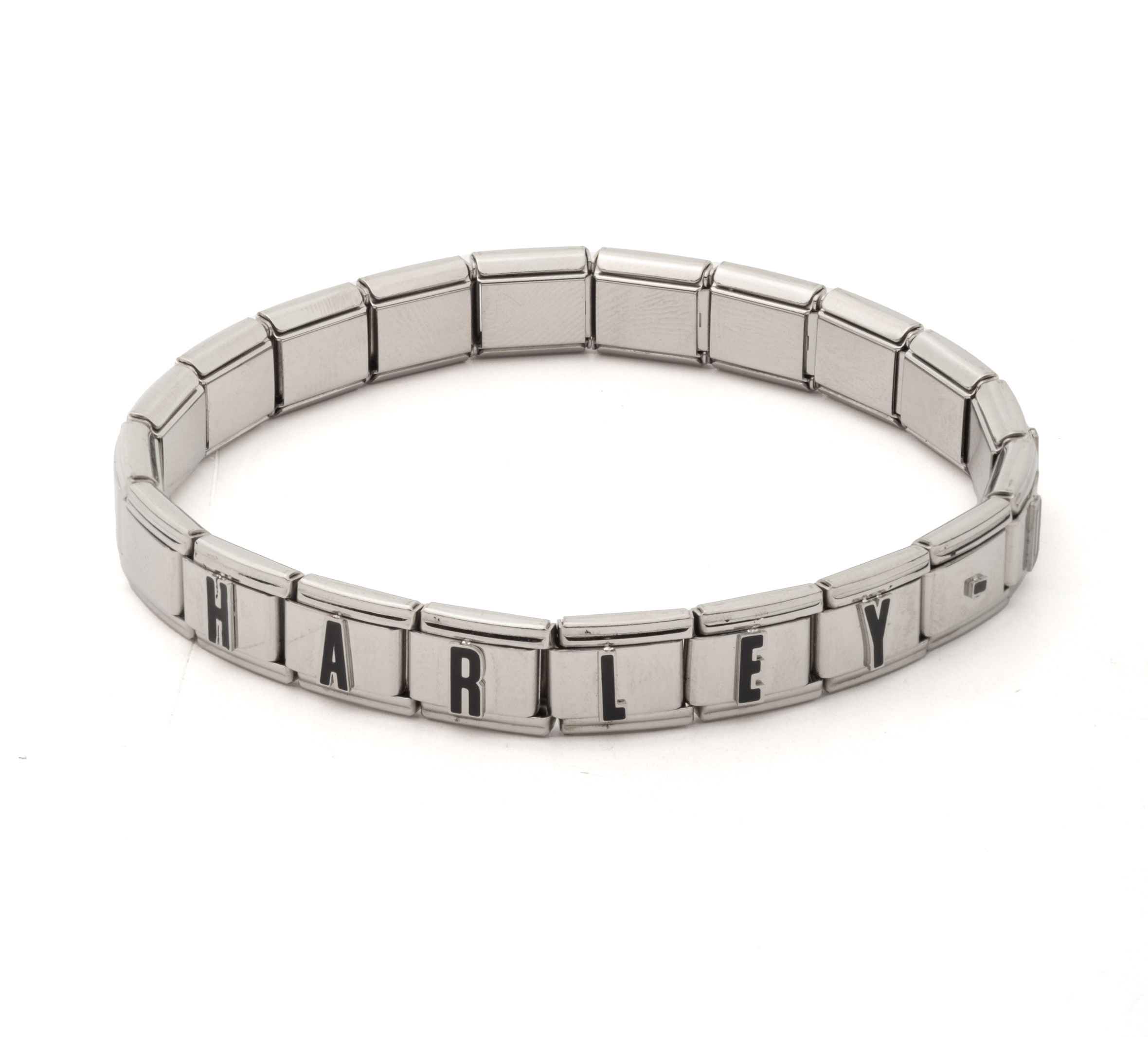 Women's Harley-Davidson Square Charm Strech Bracelet