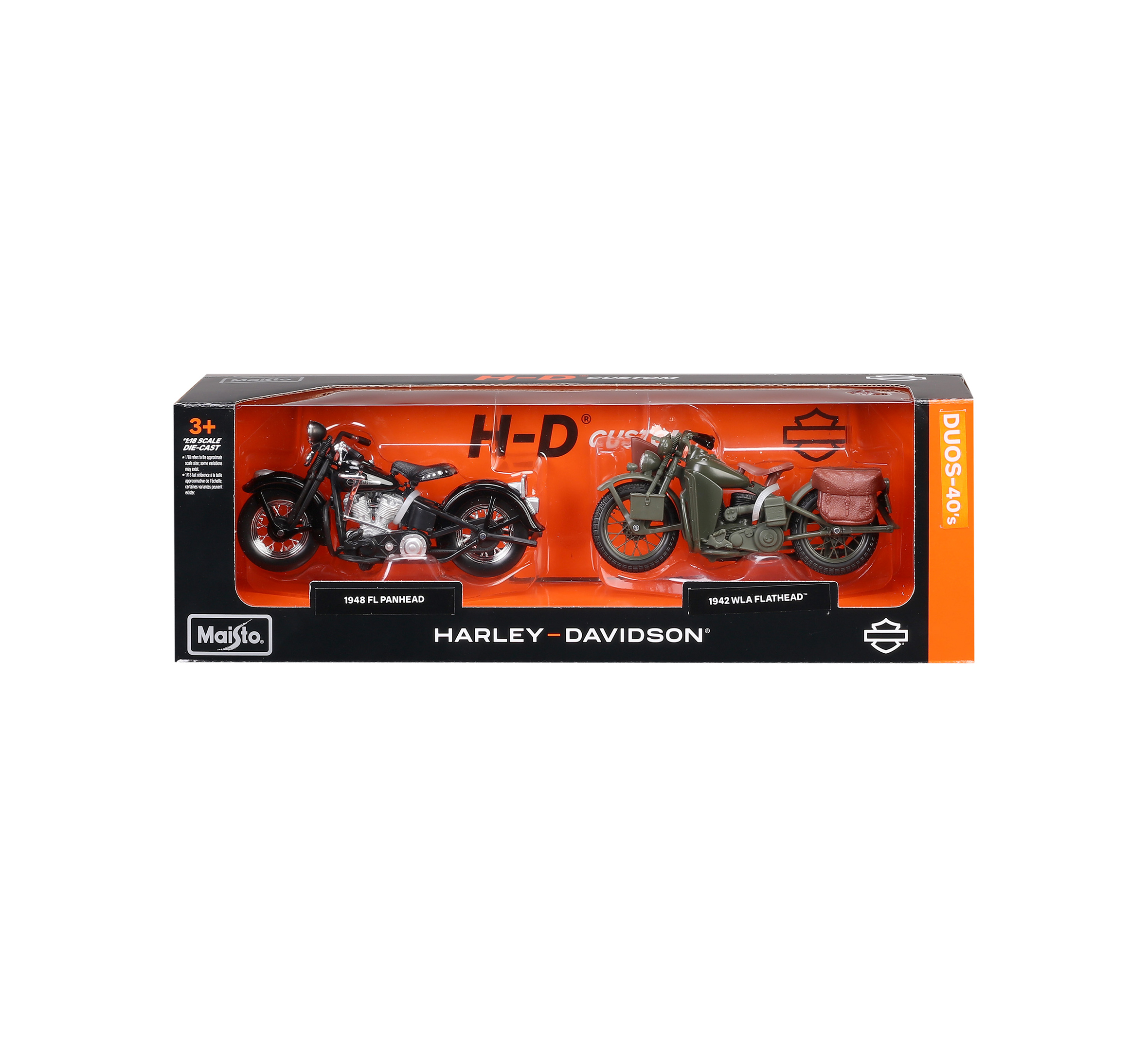 Harley-Davidson 1/18スケール　20個まとめてお得セット 1:18 H-D Duos - 40s 42 Flat Head / 48 Panhead | Harley-Davidson USA