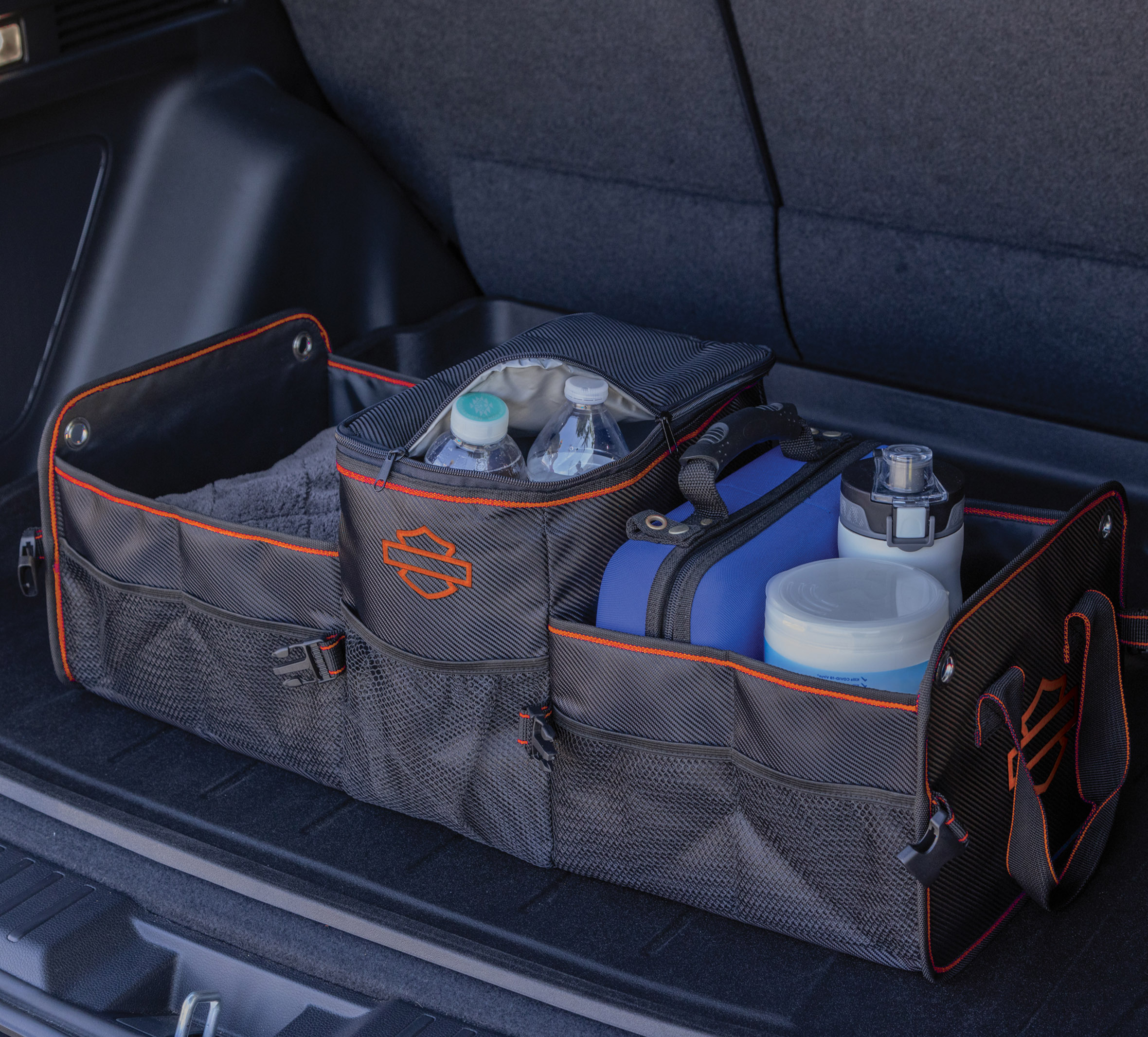 Bar & Shield Silhouette Trunk Organizer