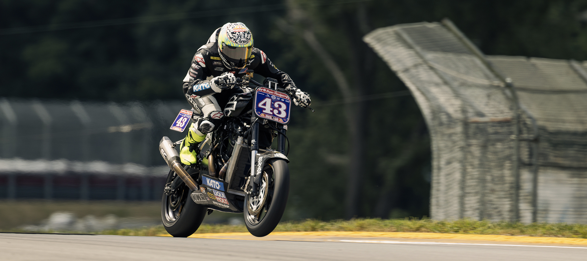James Rispoli’s accelerates during a race.