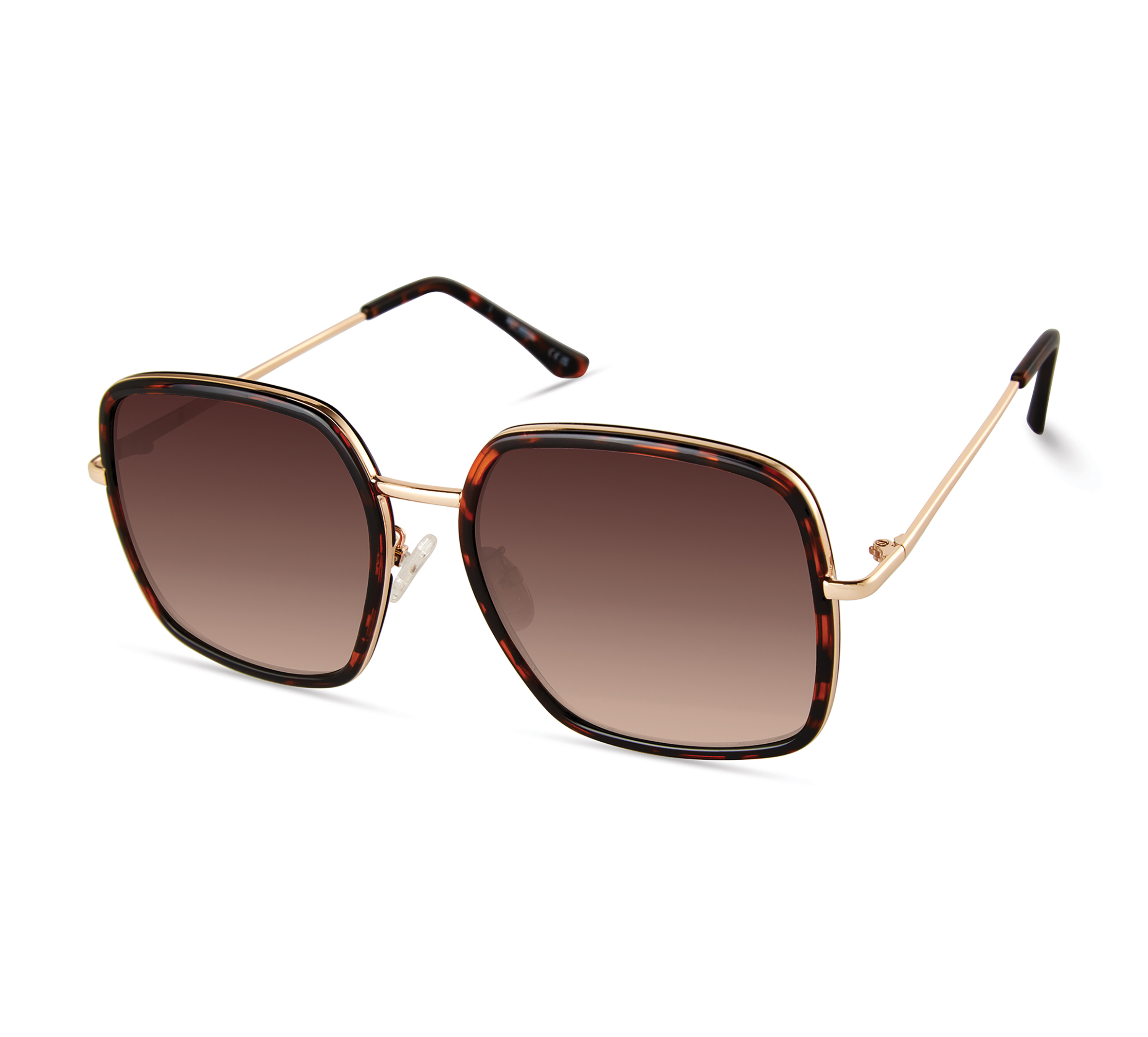Oversize Metal Square Lifestyle Sunglasses