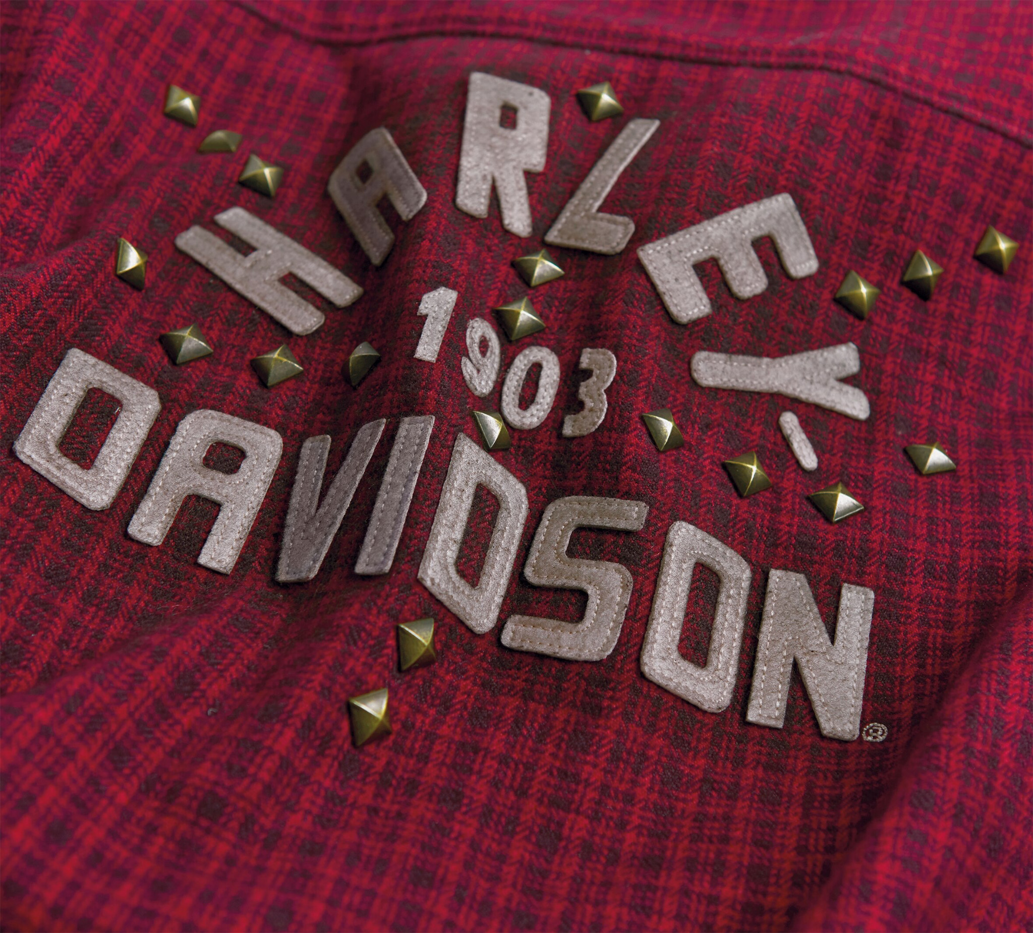 Women's Studded Plaid Shirt