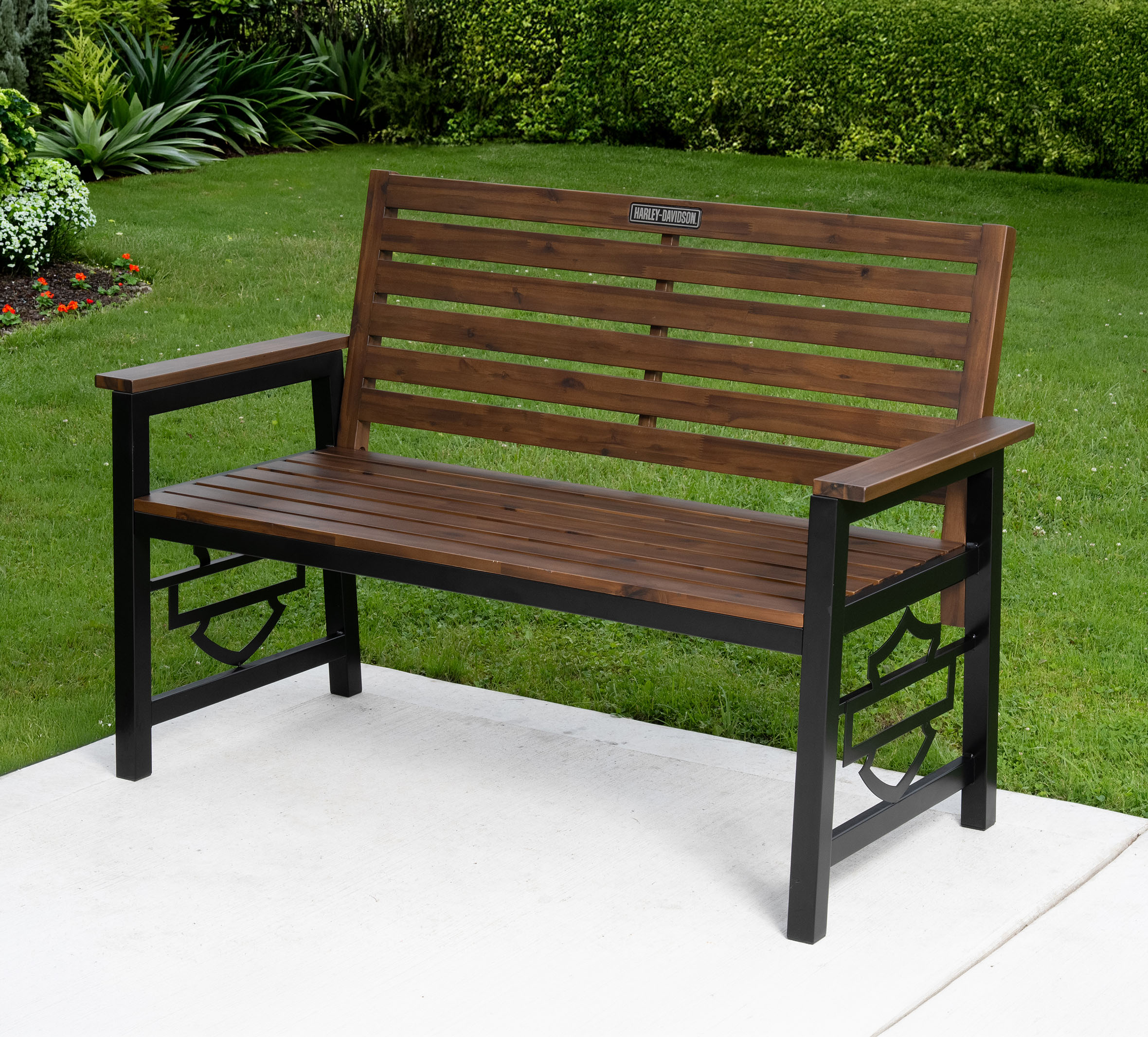 Open Bar & Shield Outdoor Bench | Harley-Davidson USA