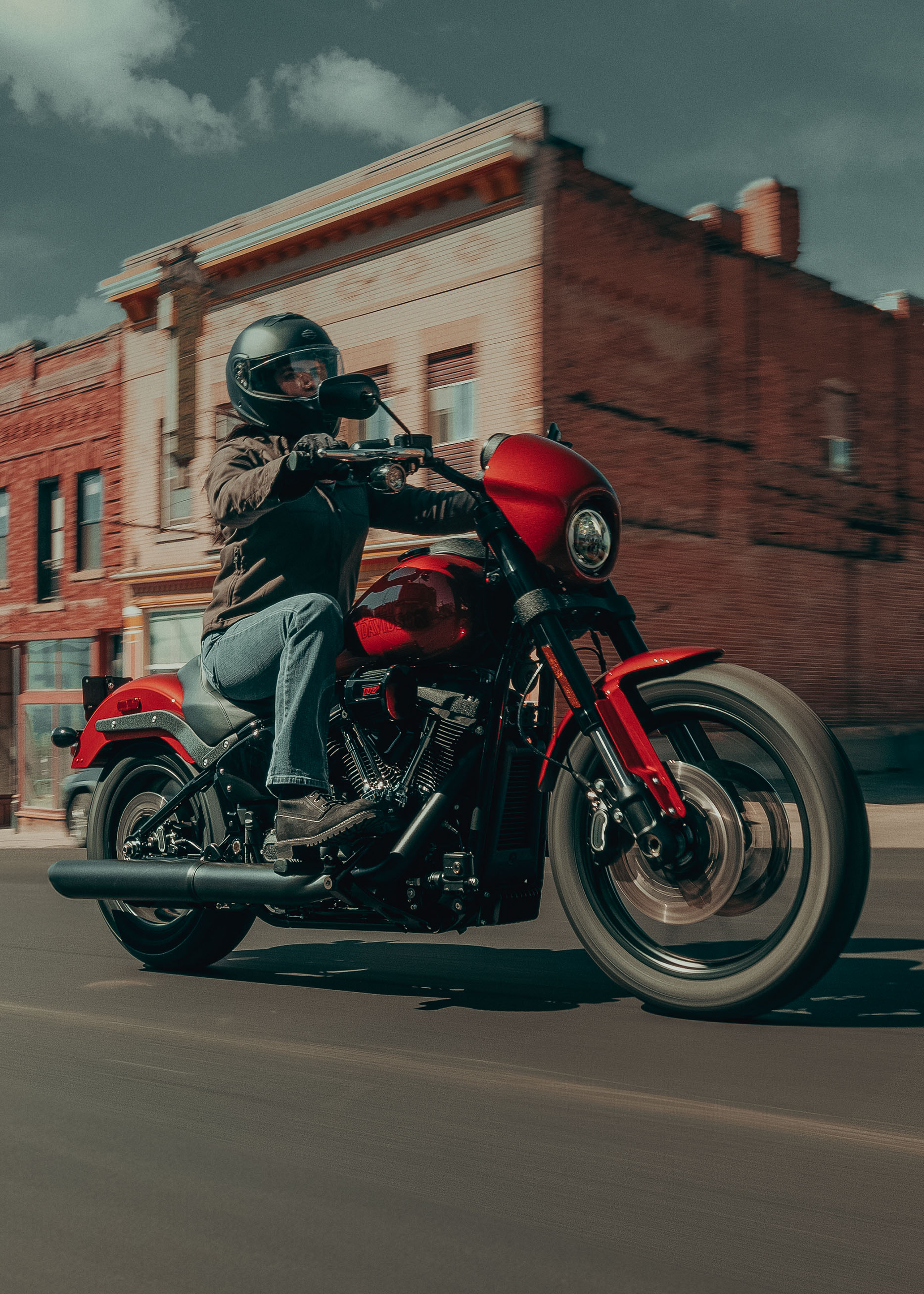 2025 Low Rider S motorcycle riding shot