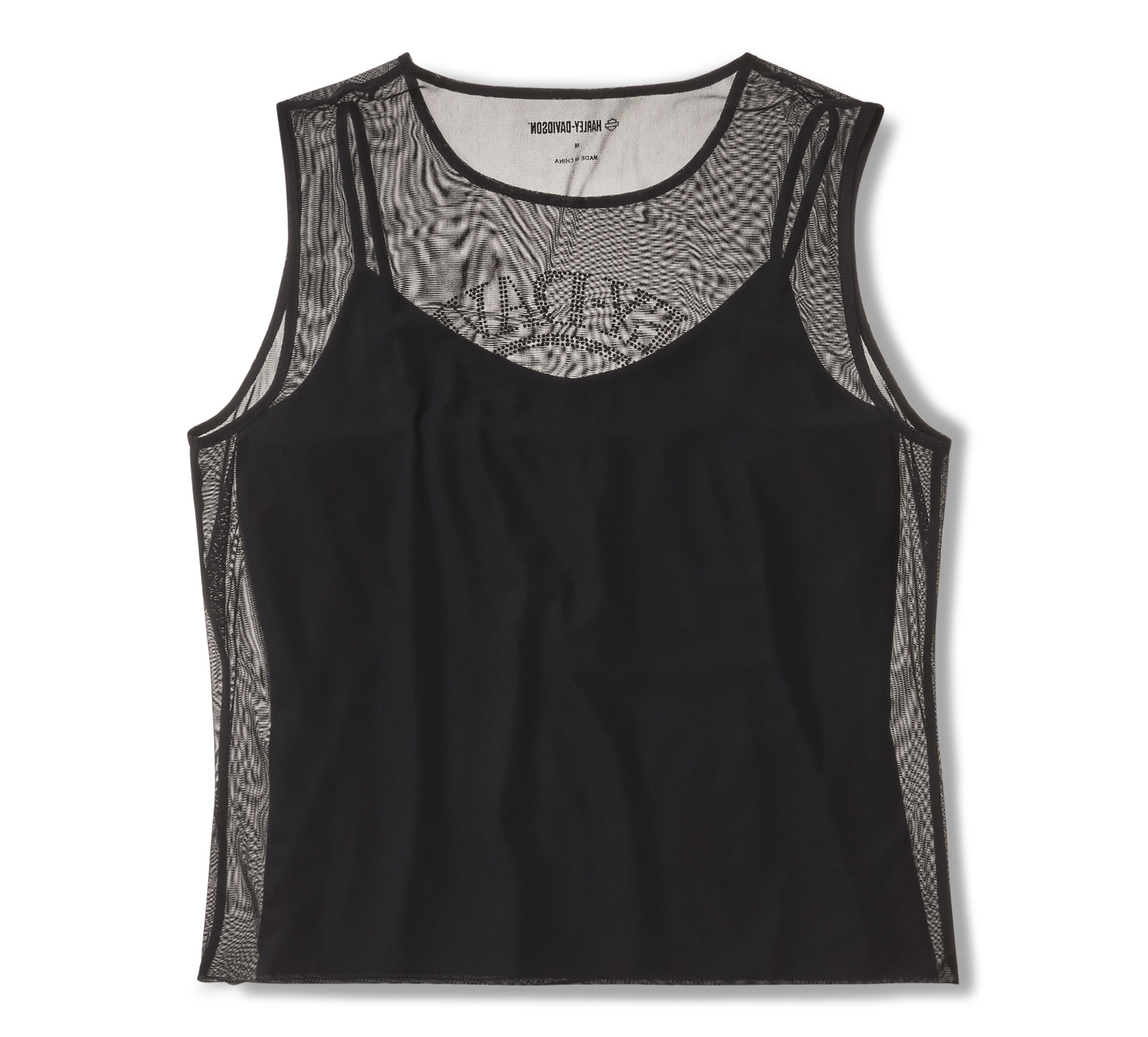 Women's Willie G Skull Bling Mesh Top