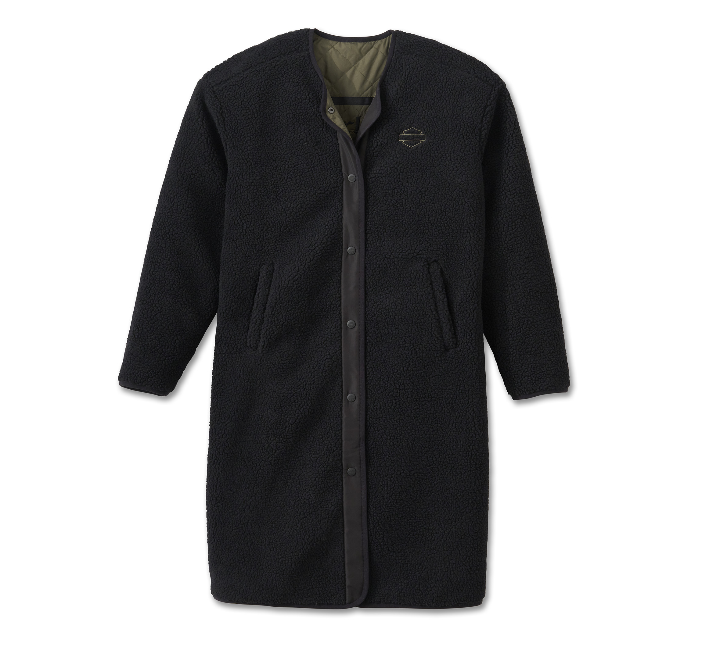 Cappotto Sherpa trapuntato reversibile