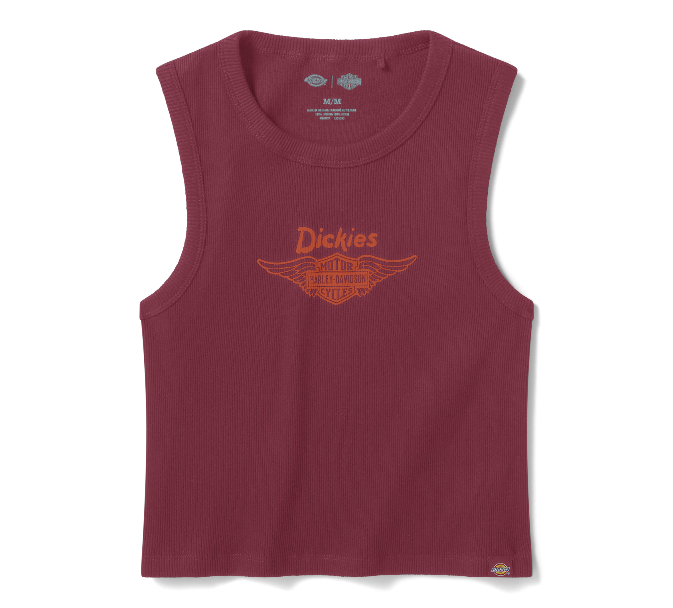 Women's Dickies x H-D Winged Bar & Shield Ribbed Tank