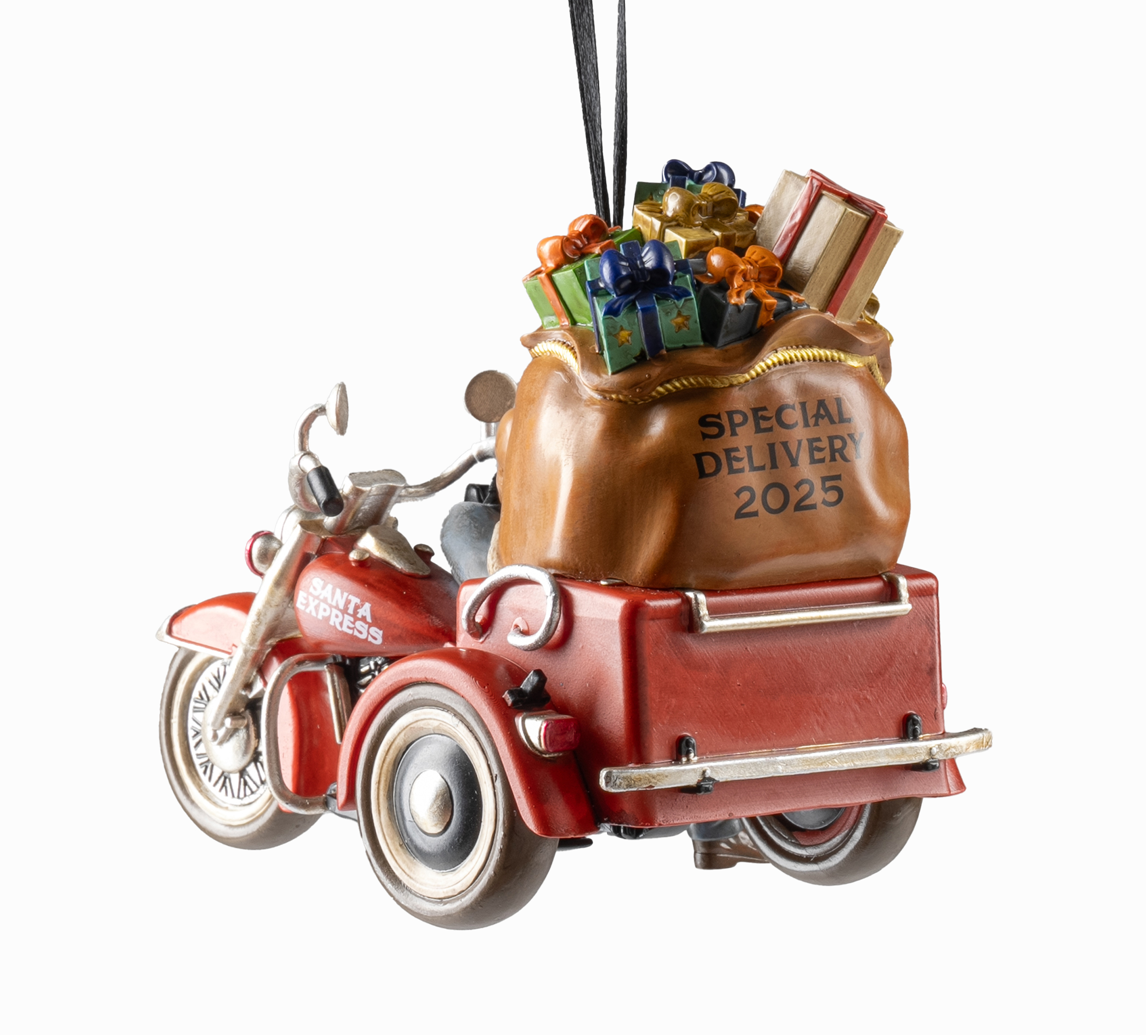 2025 Biker Santa Ornament