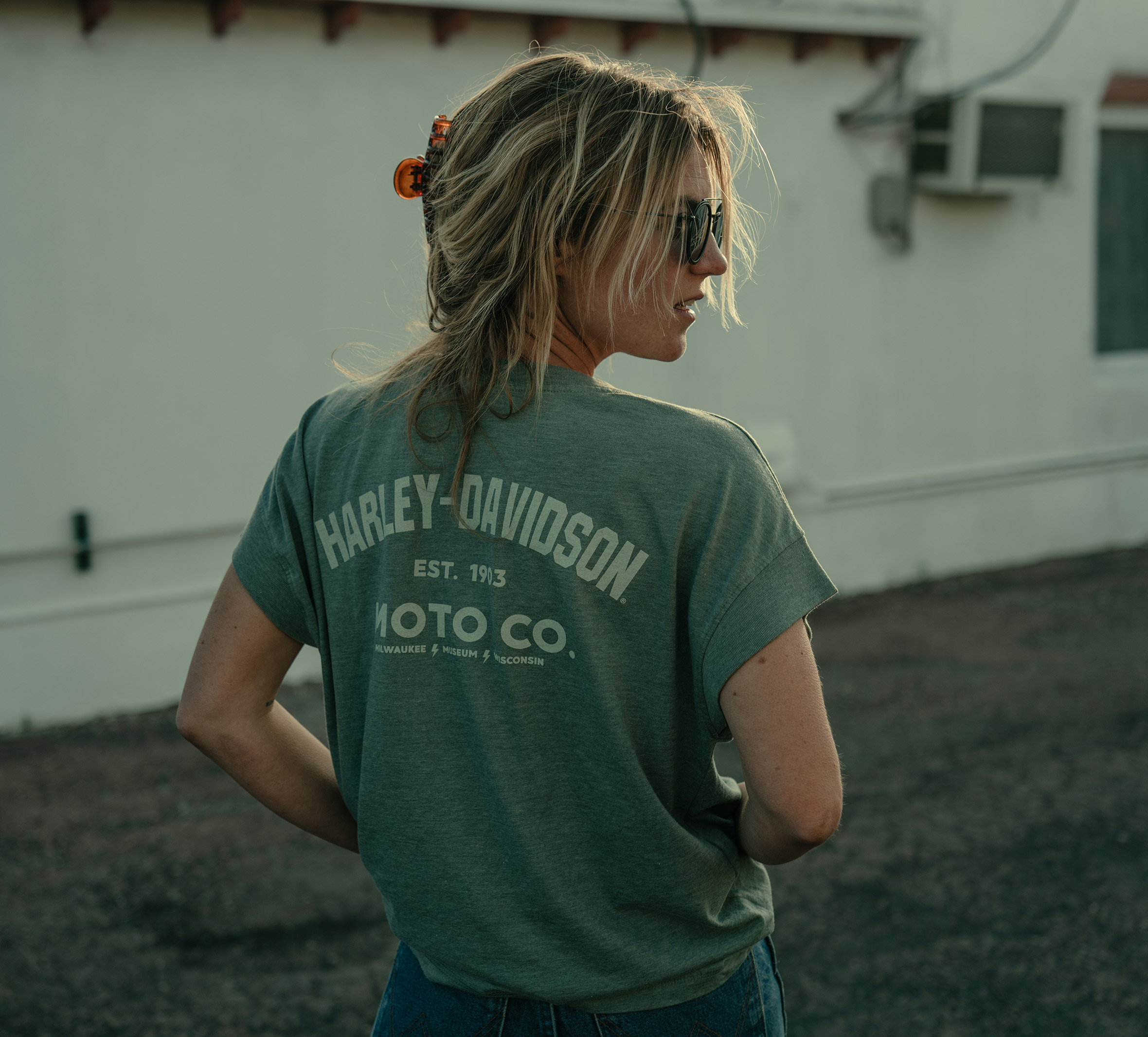 Women's H-D Font Tee