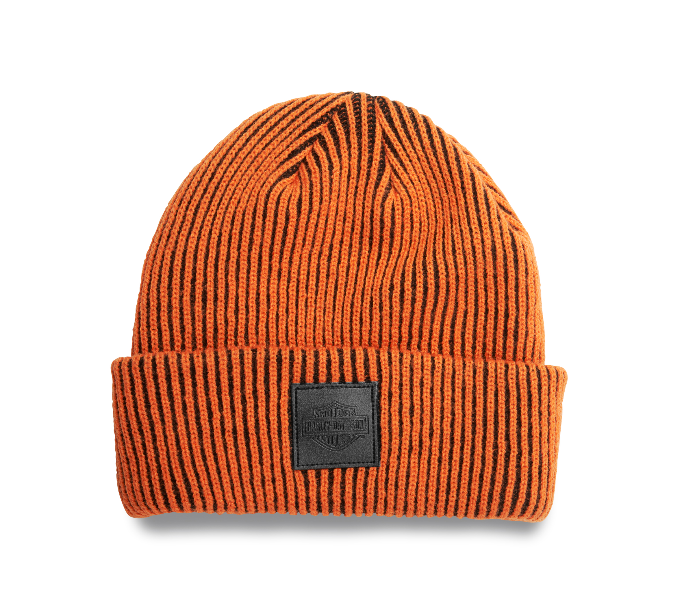 Men's Bar & Shiled Turned Back Cuff Knit Cap