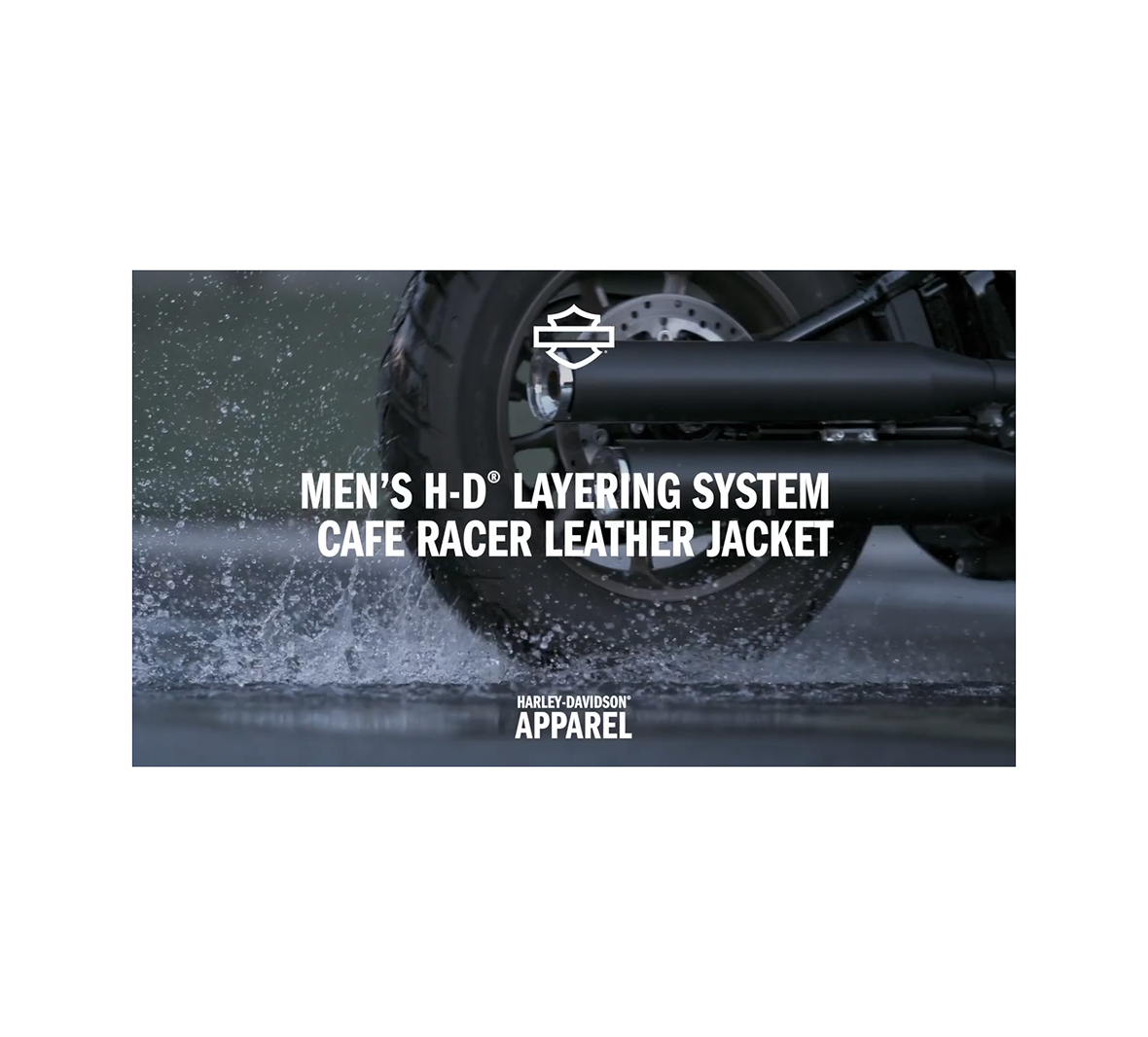 Men's H-D Flex Layering System Café Racer Leather Jacket Outer Layer