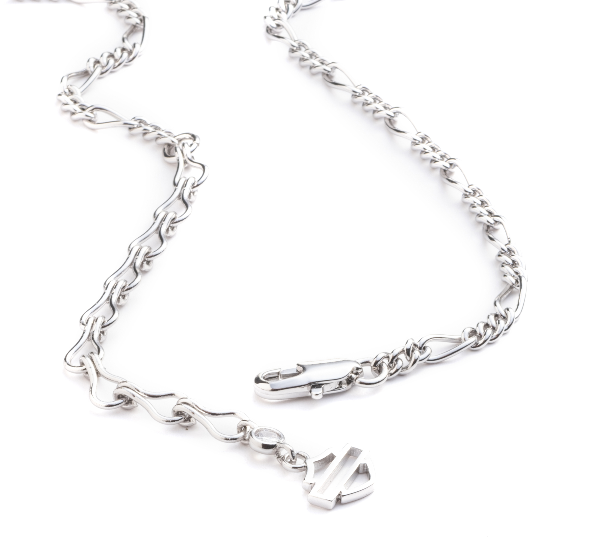 Women's 20" Bar & Shield Chain Drop Necklace