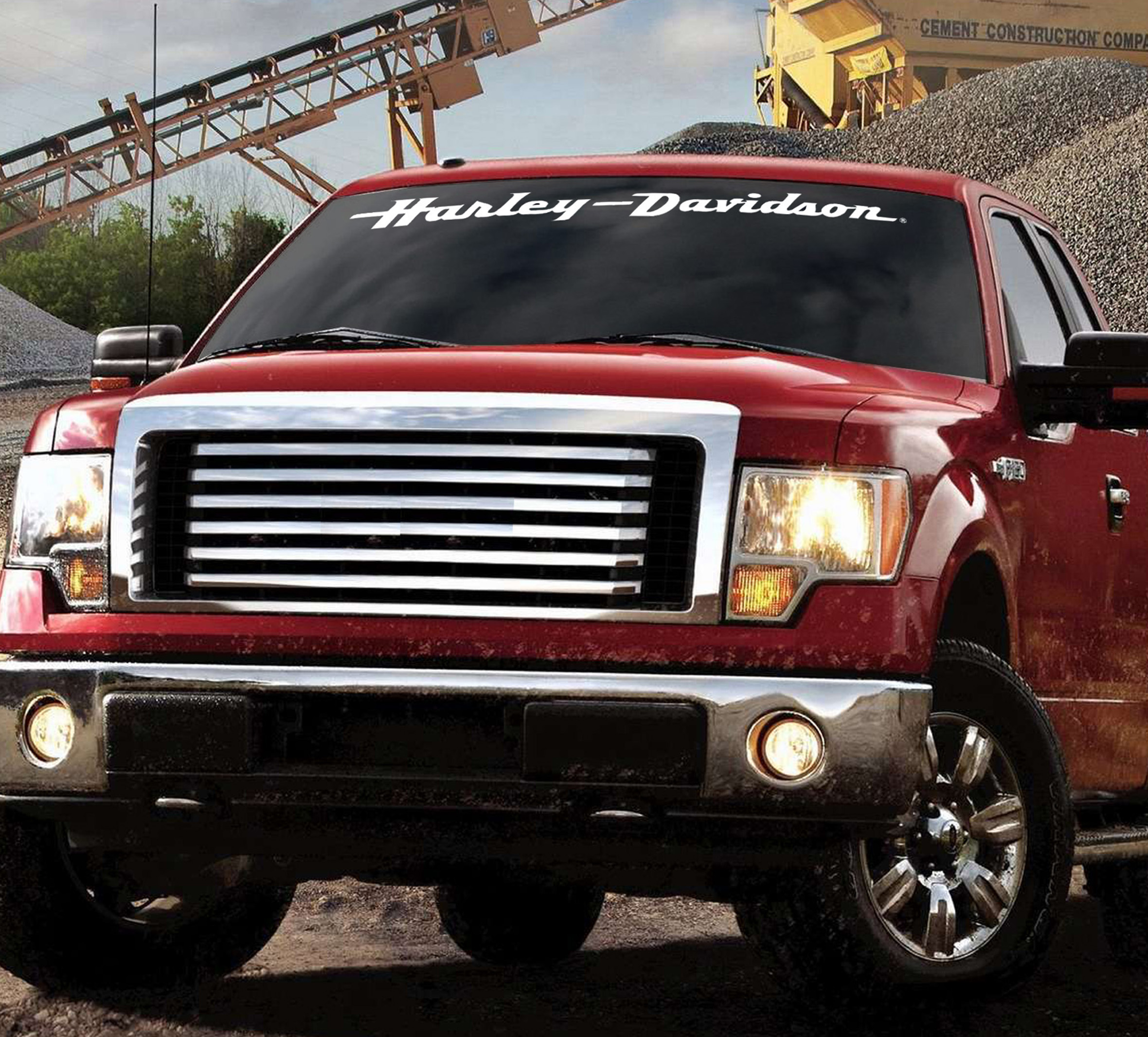 Script Windshield Decal