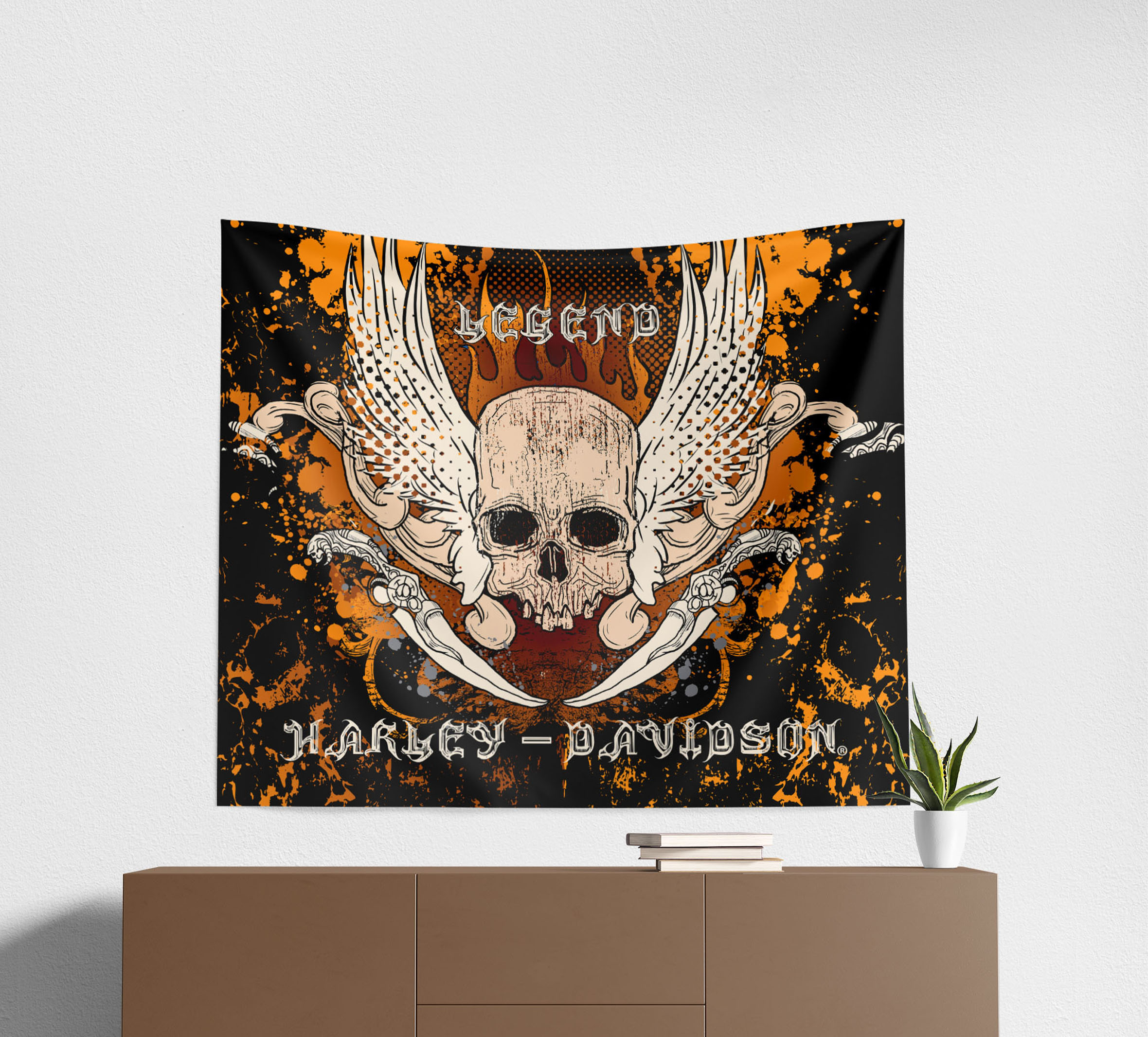 34x40 Skull & Snake Wall Hanging | Harley-Davidson USA