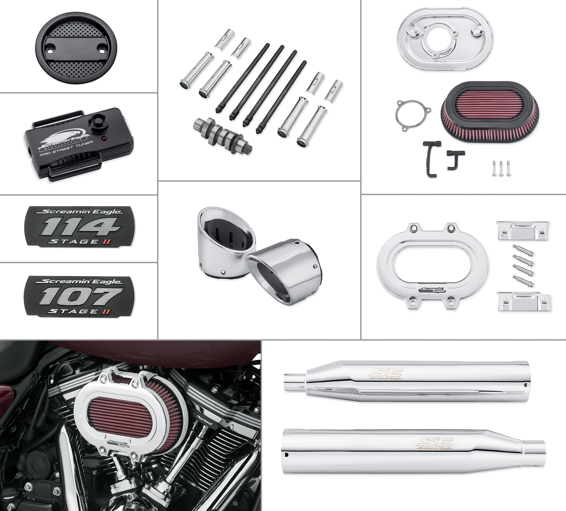 Screamin' Eagle Stage II Package - Chrome