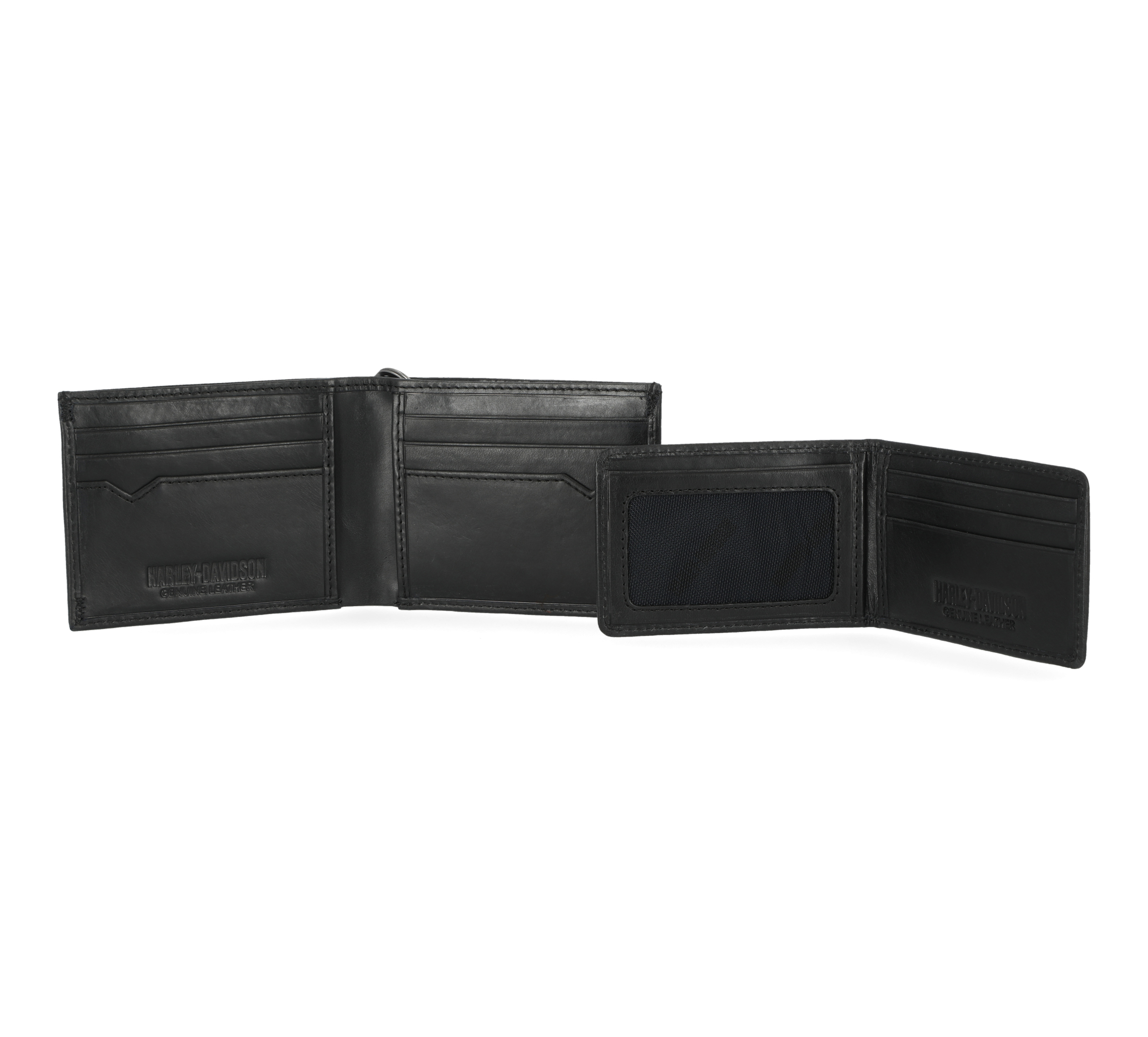 Men's Universal Classic Billfold Leather Wallet With Chain