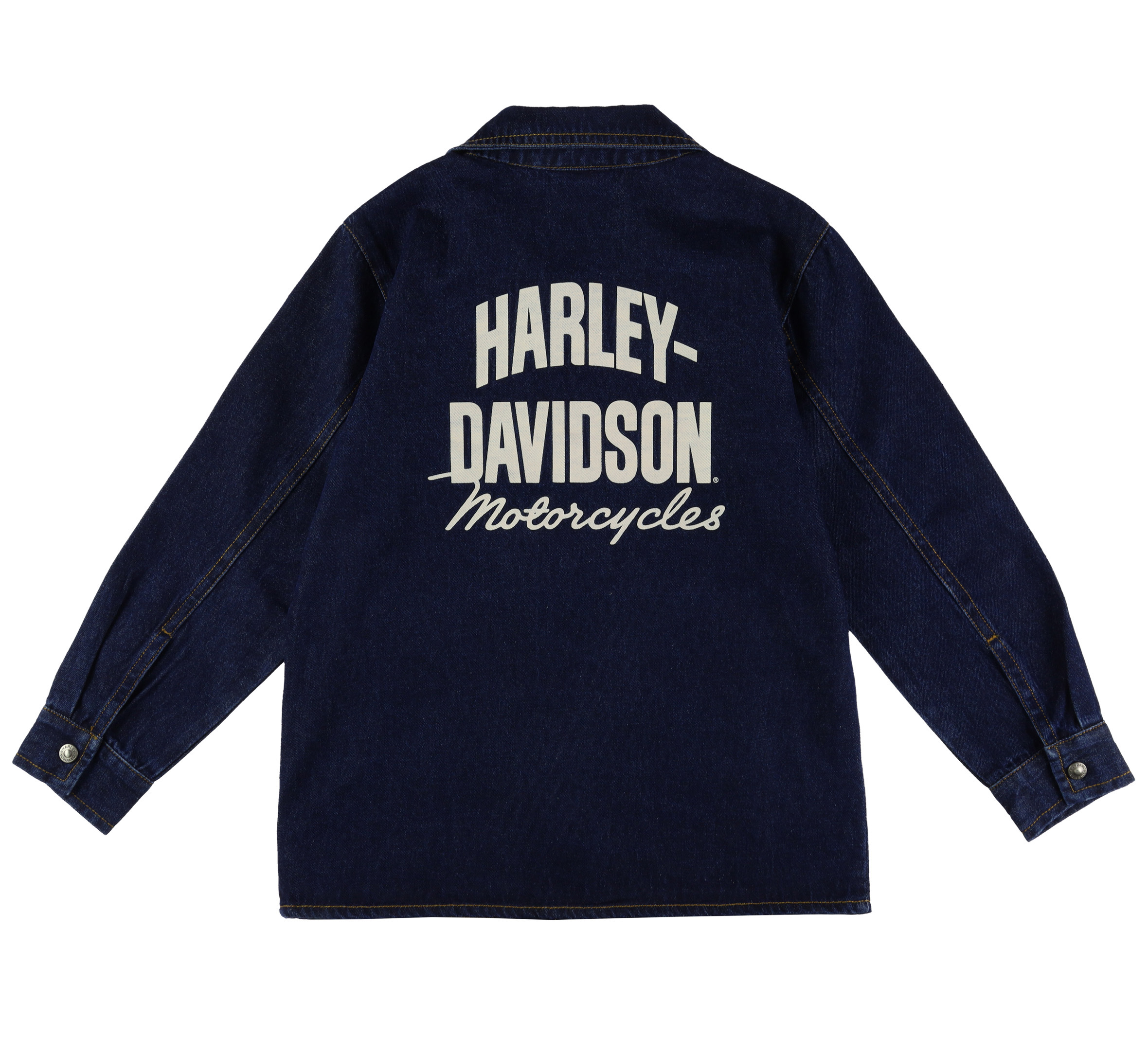 Toddler Boys Bar & Shield Denim Long Sleeve Top