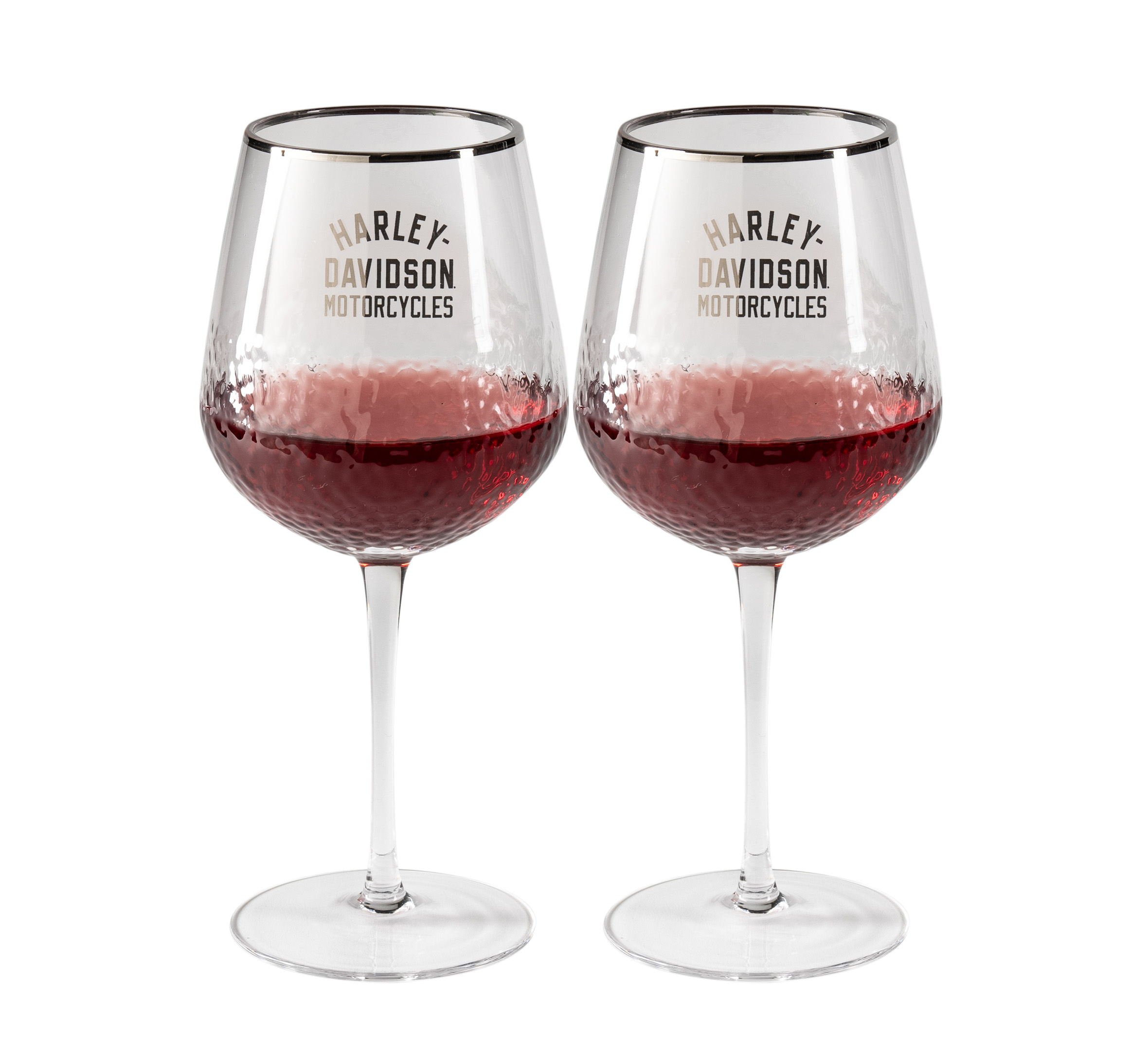 Pebbled Wine Glass Set of 2 | Harley-Davidson USA