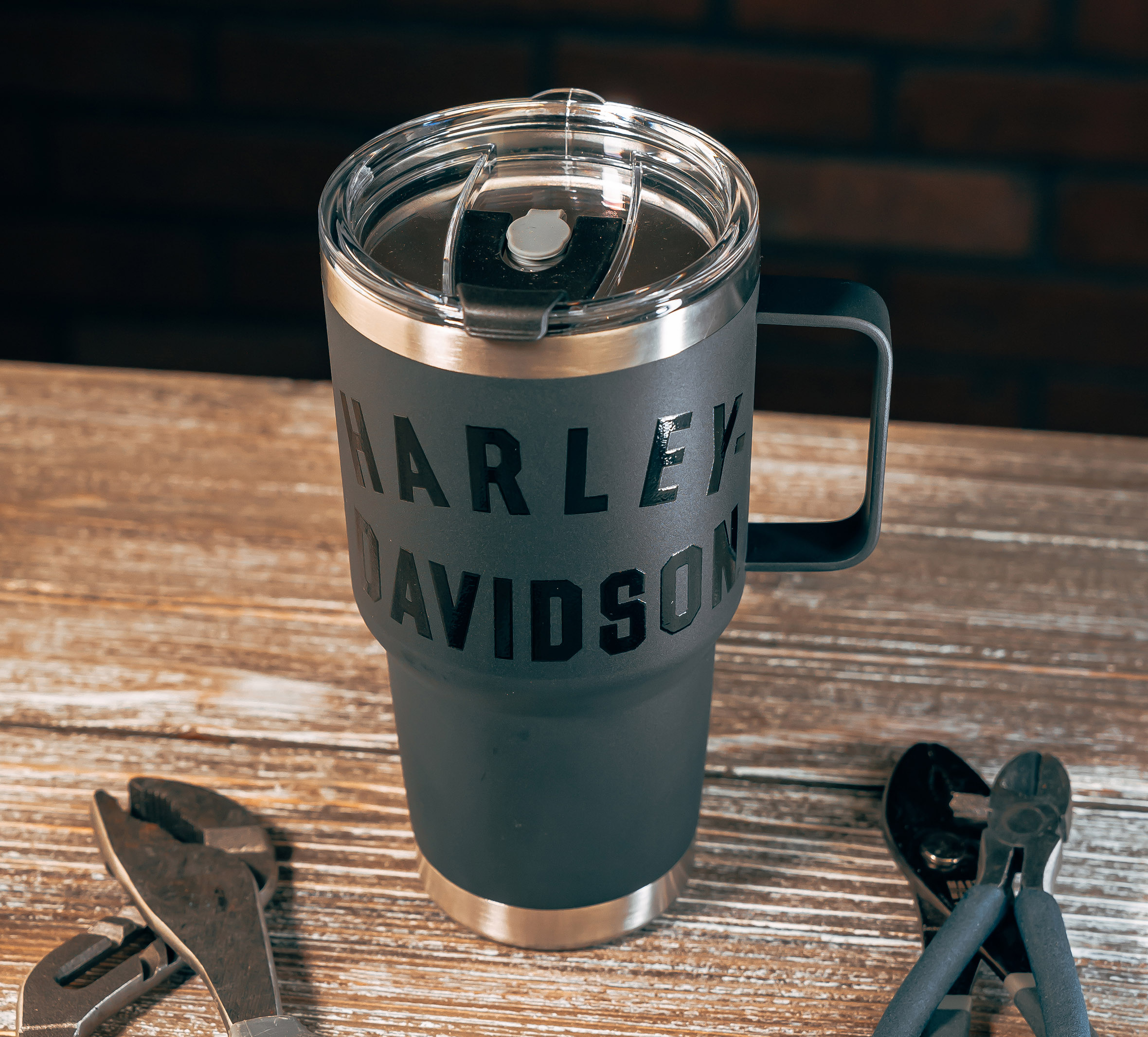 Matte Black Travel Coffee Mug