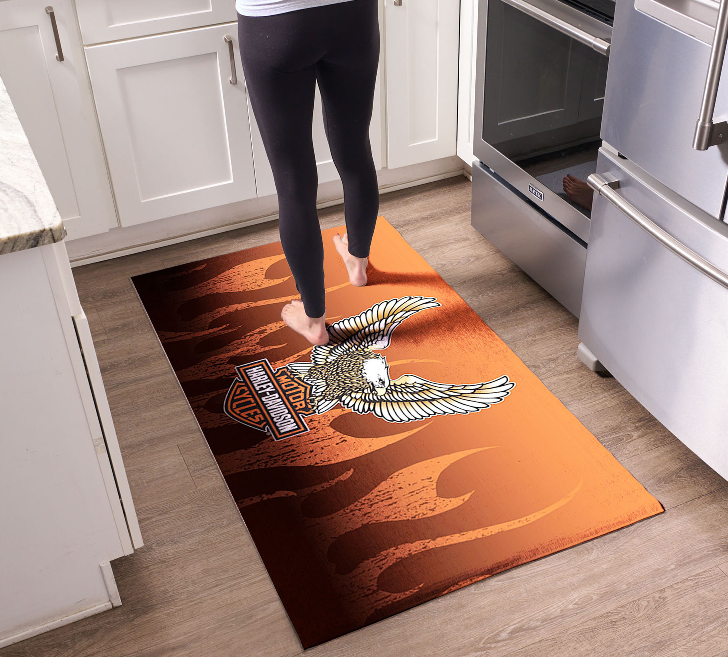 Flying Flames Washable Rug