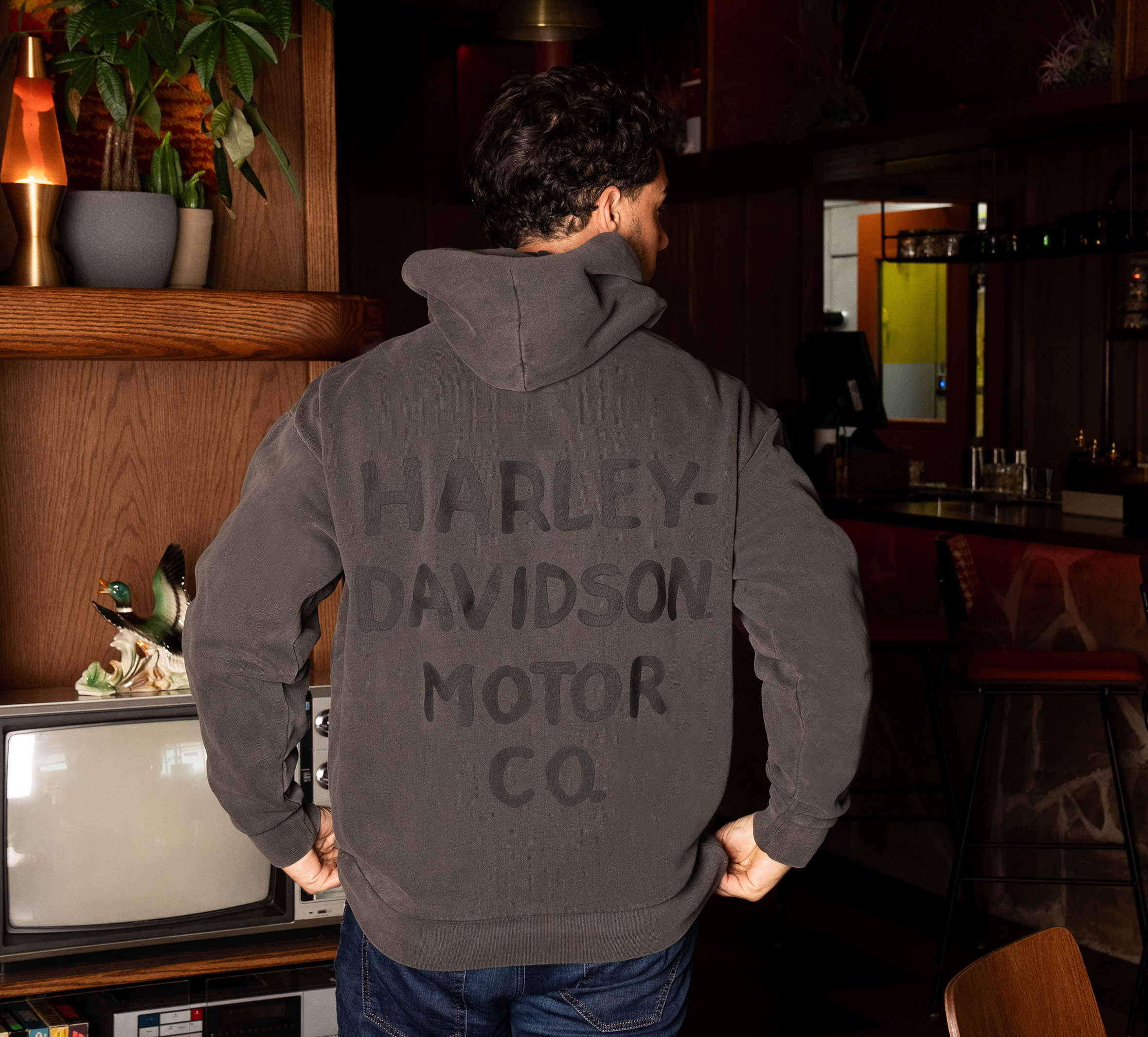 Men's Shed Font Mineral Wash Heavyweight Hoodie