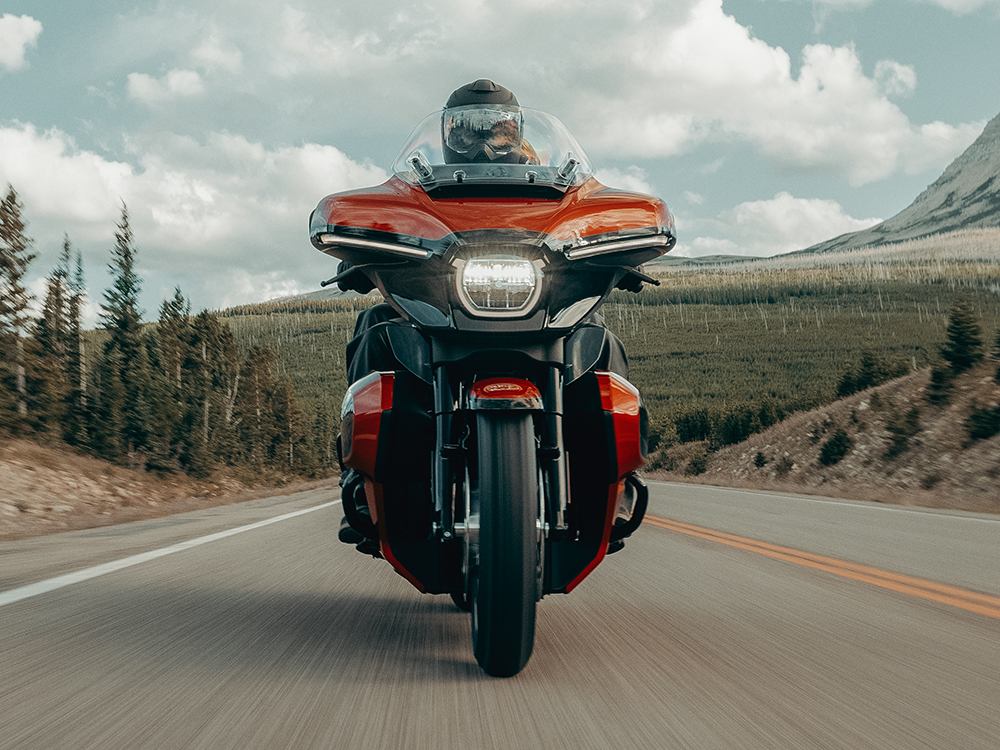 Motorcycle Riding Shot