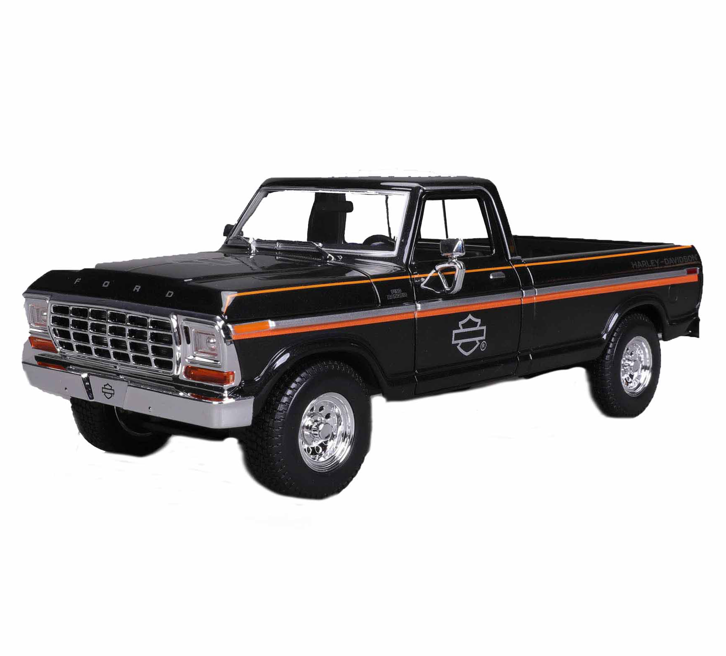 H-D 1:18 Scale Diecast Custom 1979 Ford F-150 Pickup with 2017 Road King Special Set